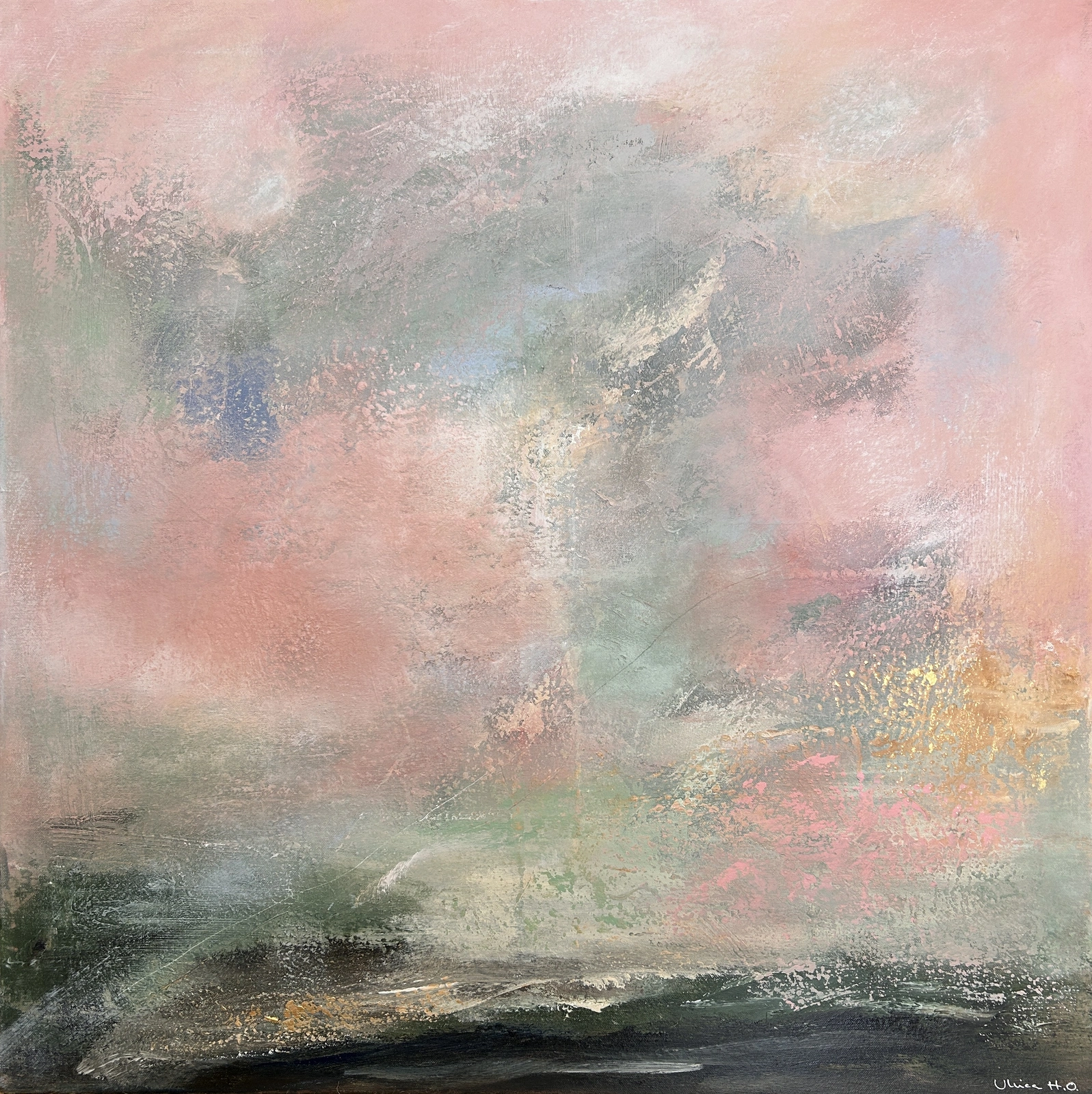 Akrylmålning Stilla ro av Ulrica Halling Olsson_art Stockholm