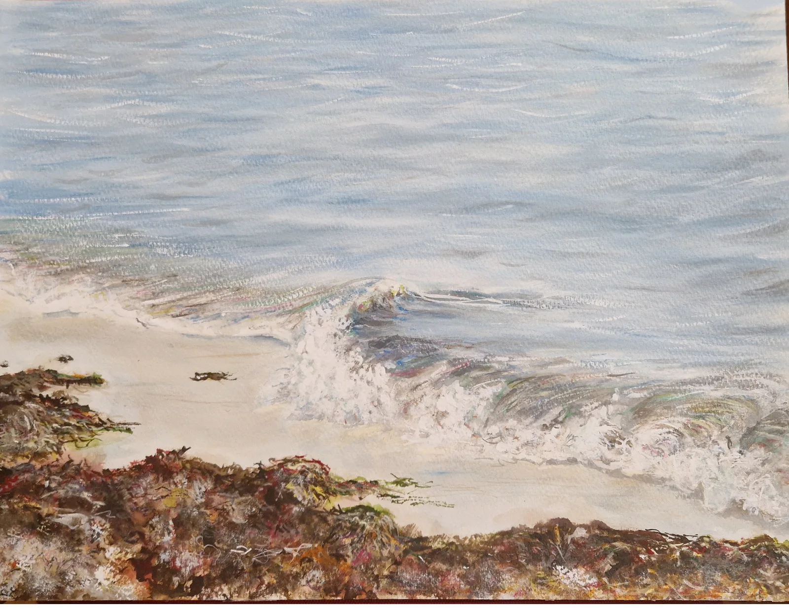 Akvarell Falsterbo_beach av Anna Maria Puig Molina
