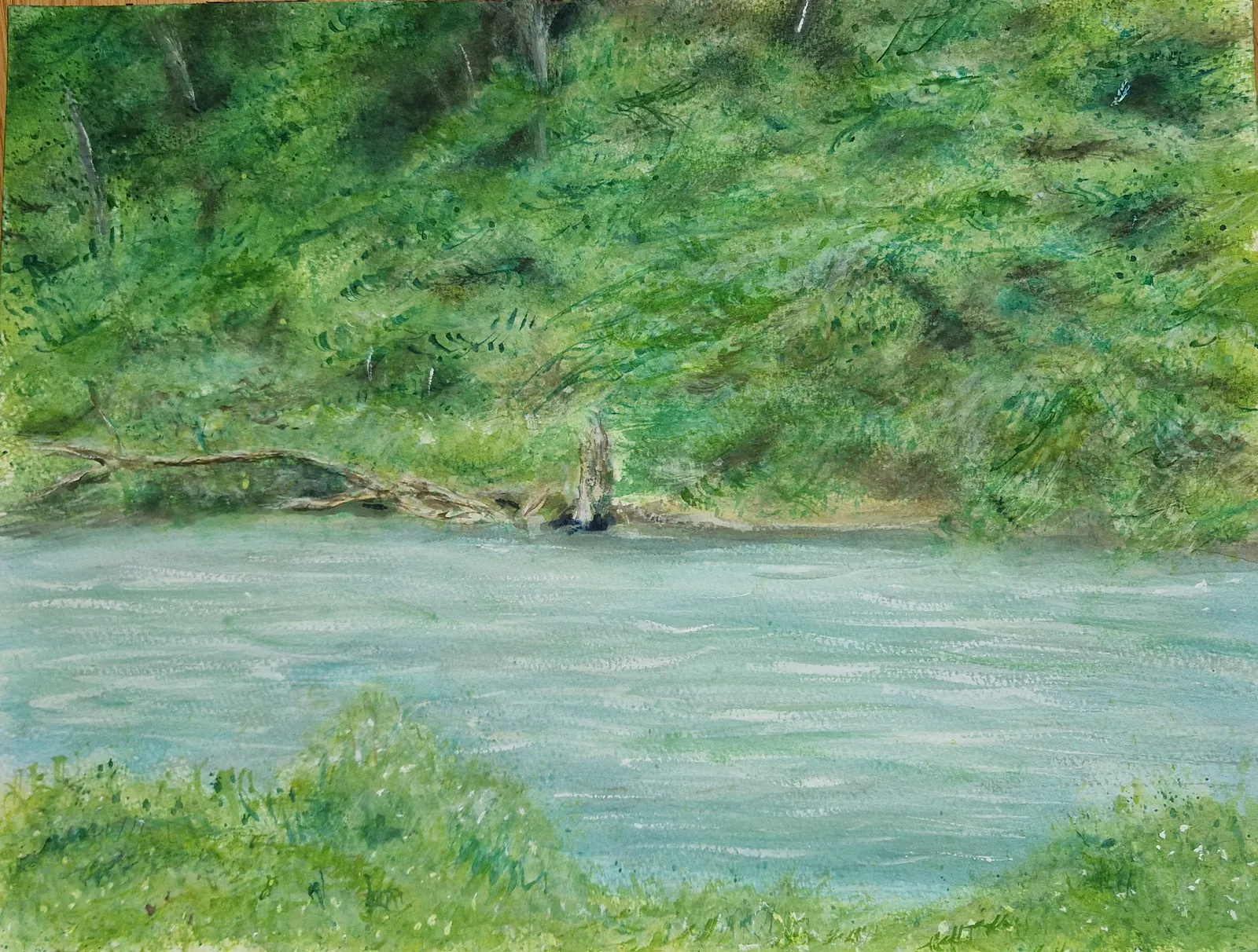 Akvarell Slovenia av Anna Maria Puig Molina