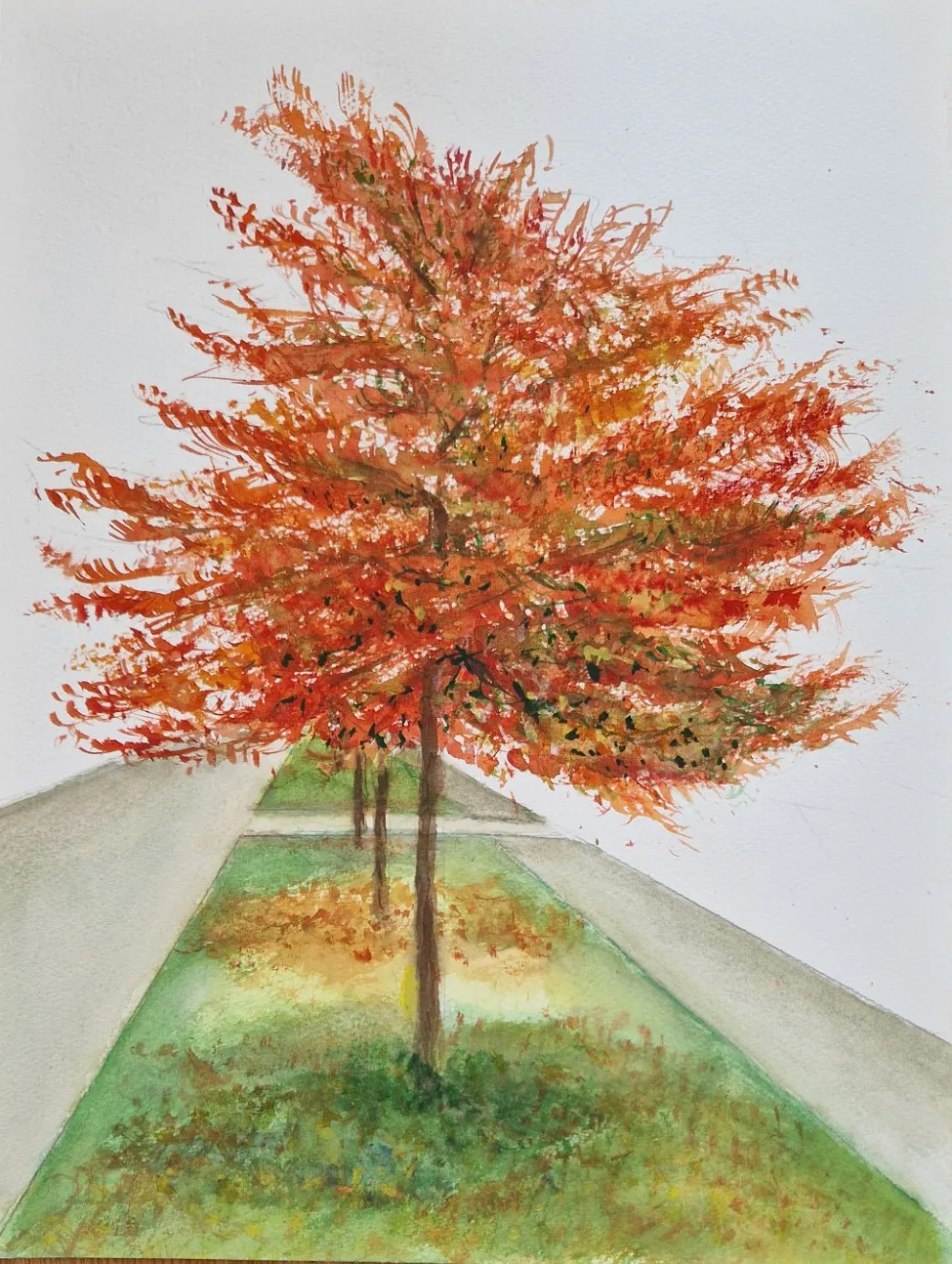 Akvarell Autum av Anna Maria Puig Molina