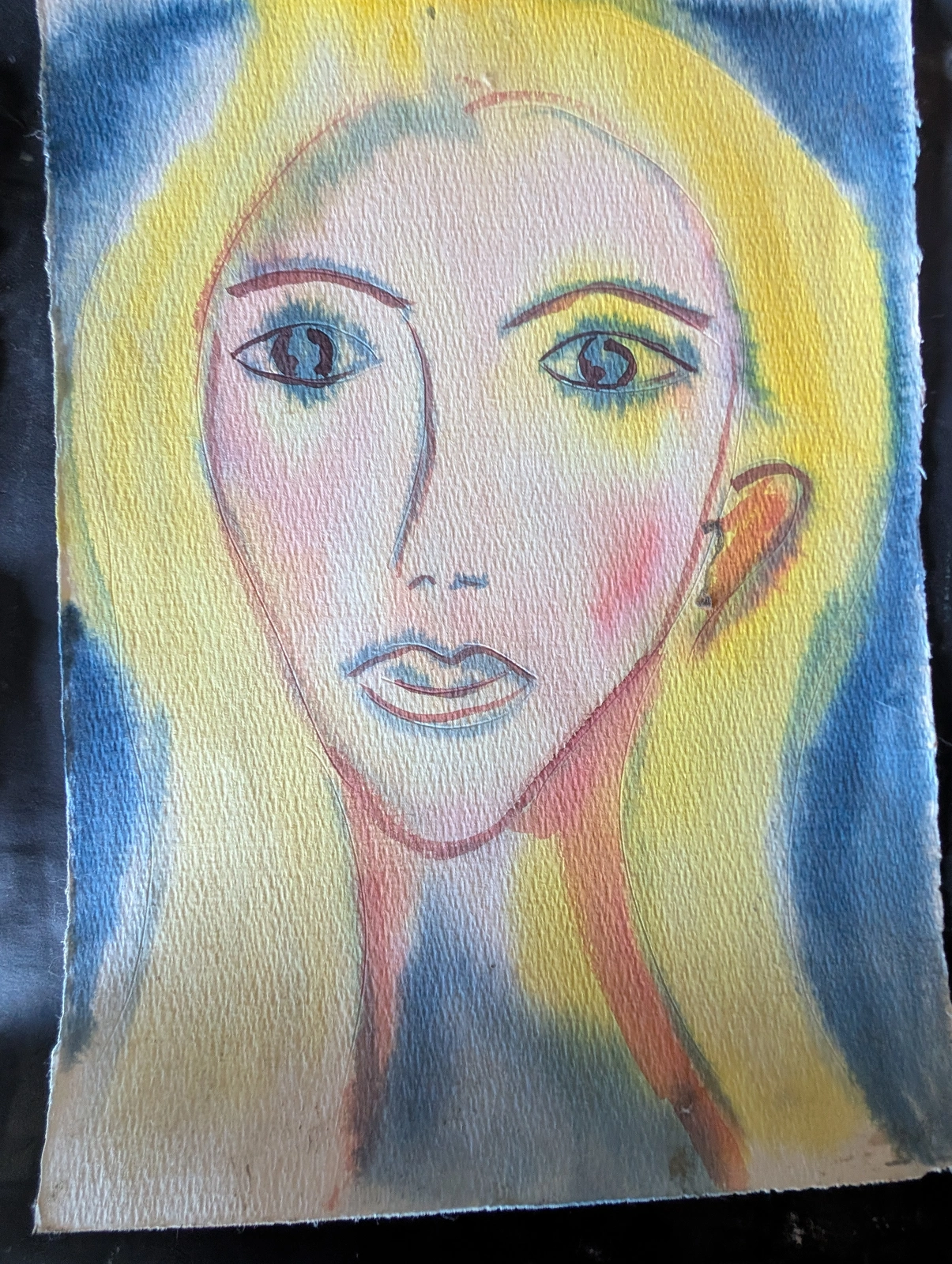 Akvarell Woman av Maria Landi