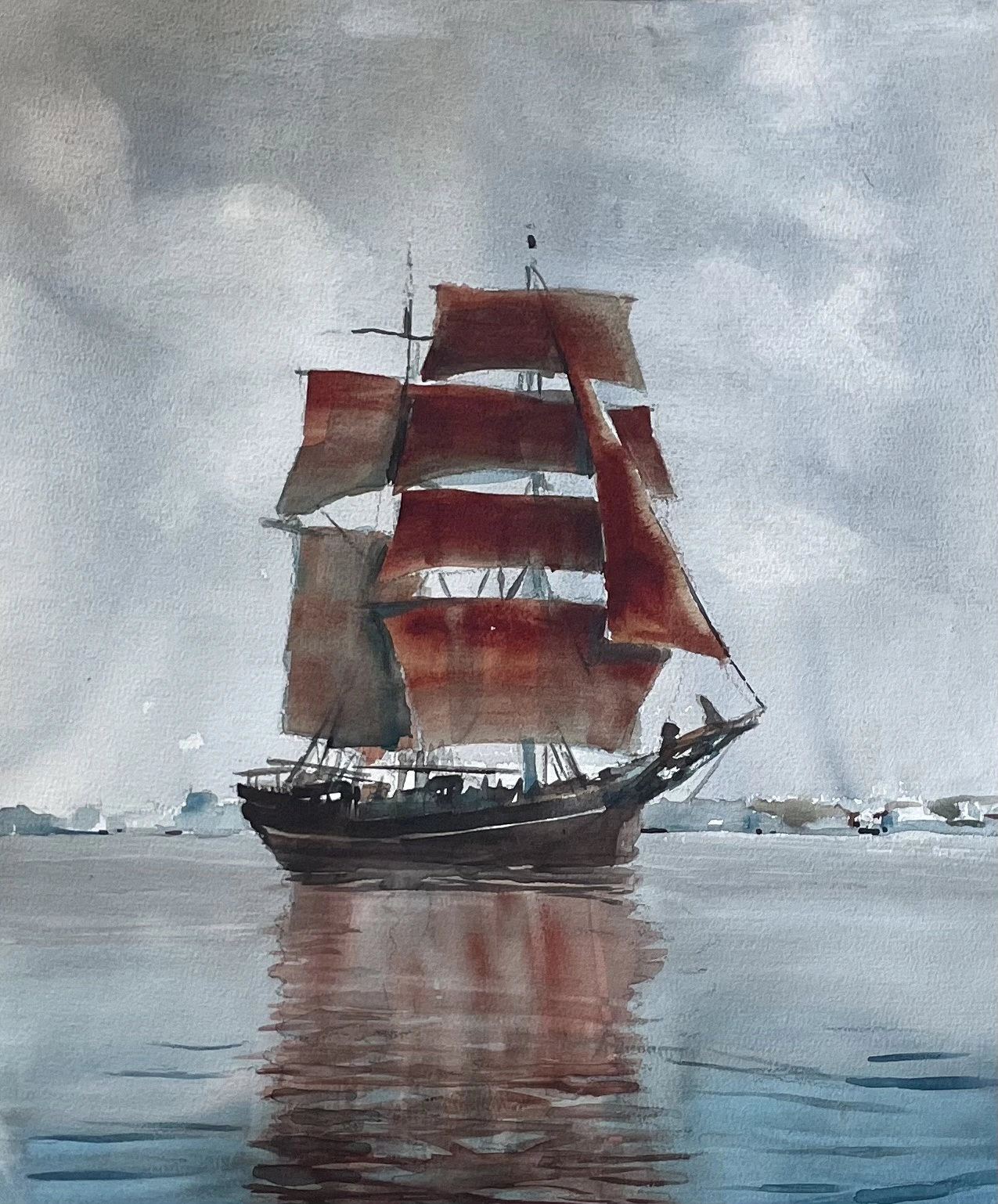 Akvarell Eye of the wind av Martin Hartmann