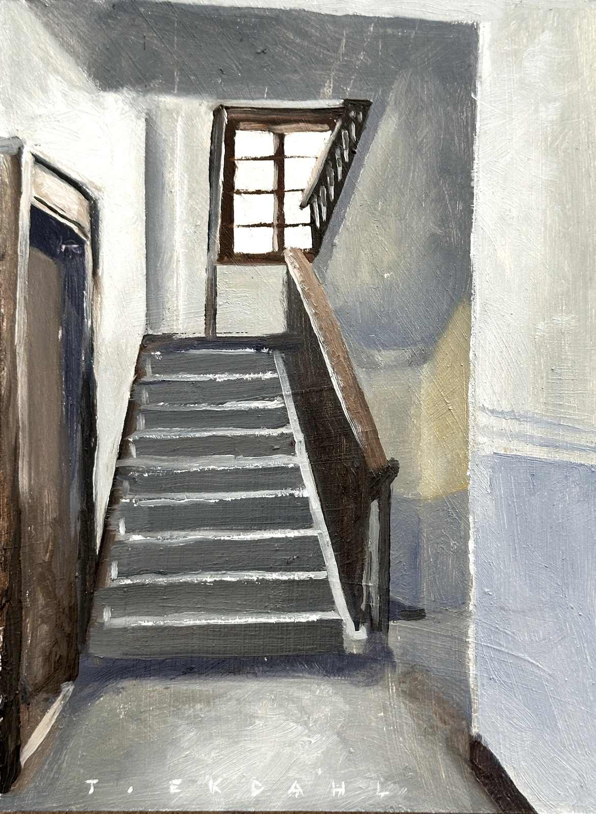 Oljemålning Trapphuset av Thomas Ekdahl