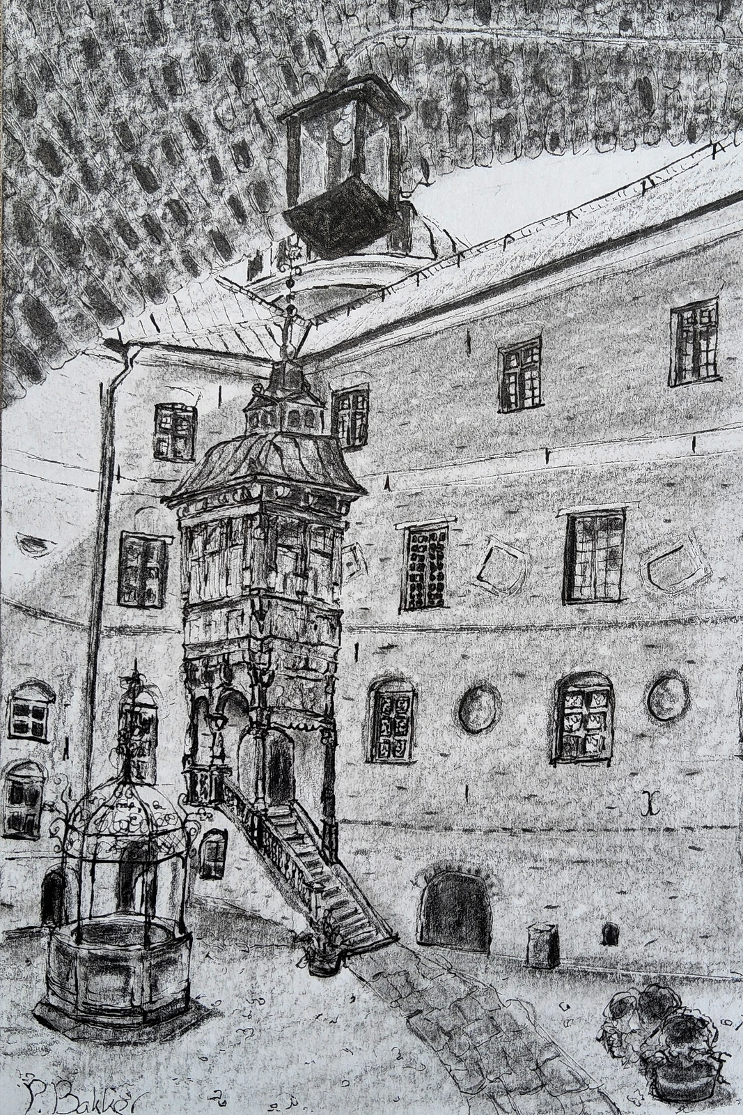 Gripsholms slott mini teckning 1 av Paula Bakker