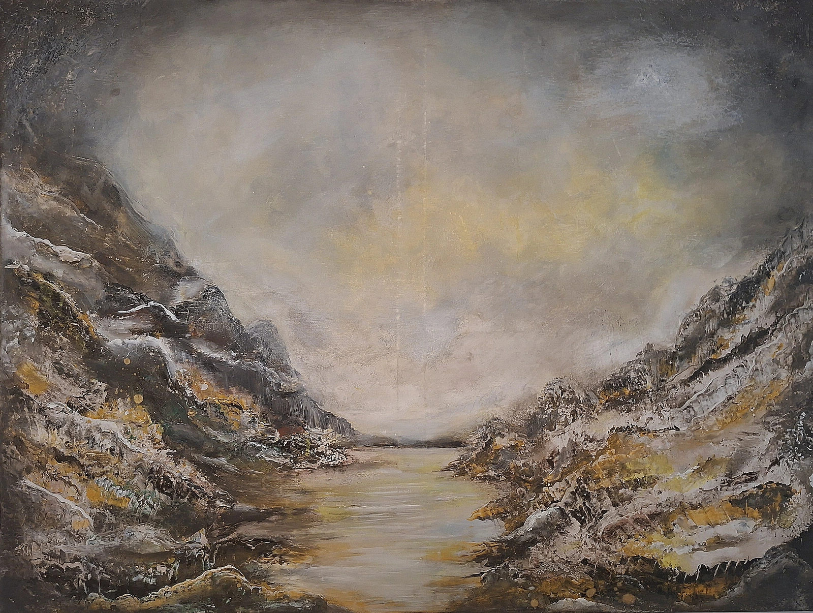 Akrylmålning The cove av Stephanie Blomqvist