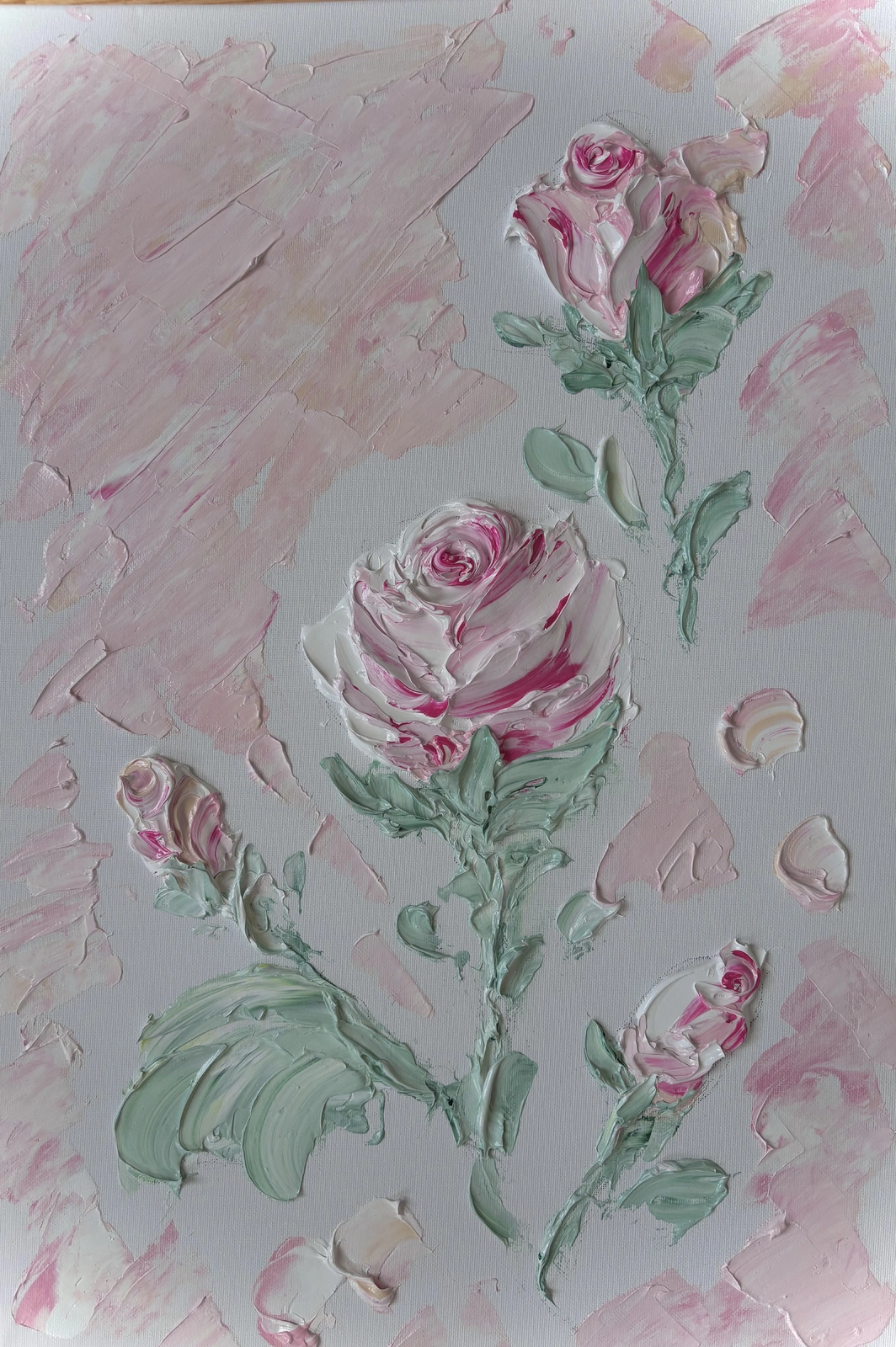 Akrylmålning Rosor med känsla  av Anna-Maria Andersson