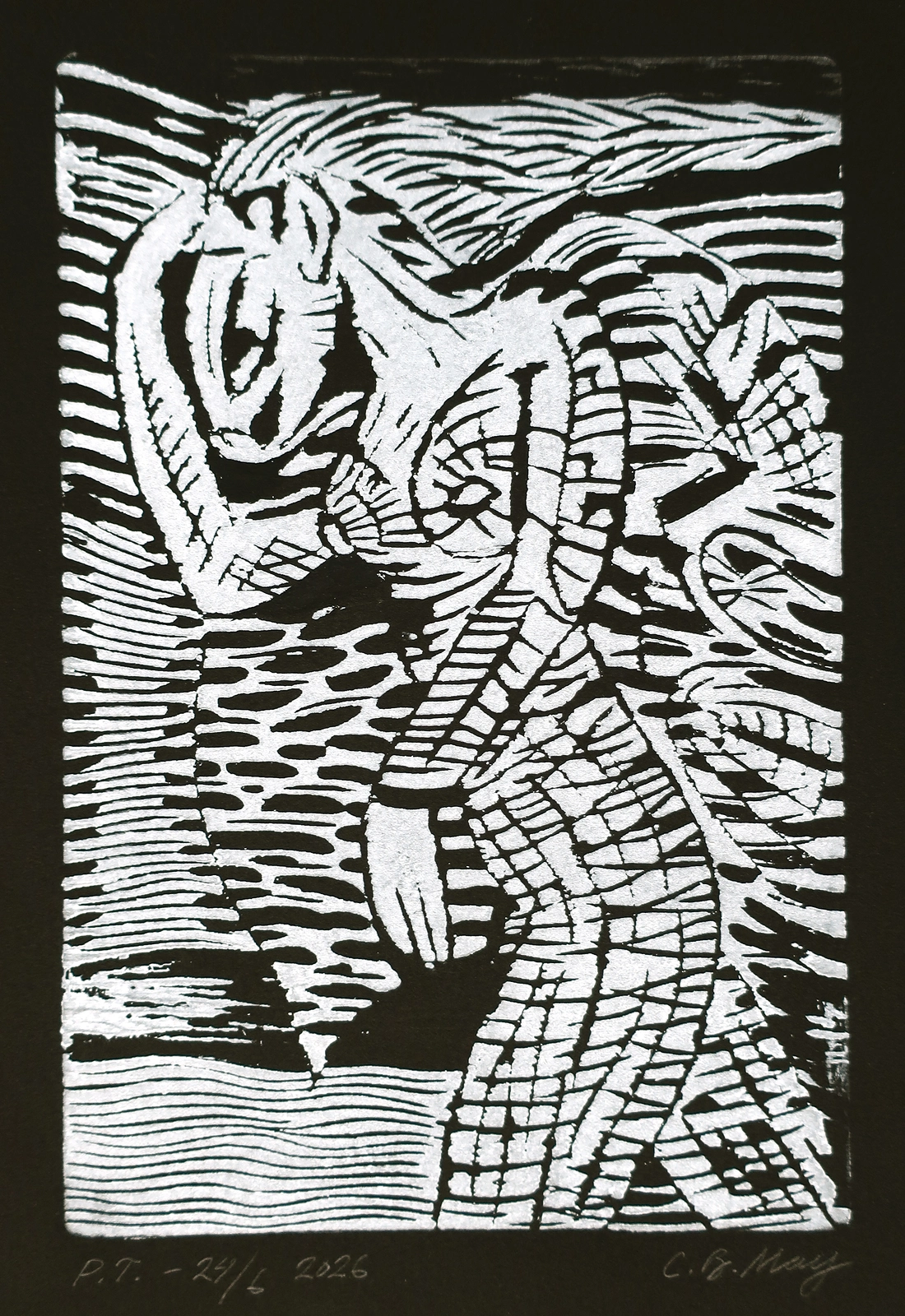 Female Figure in Movement av Charles Benjamin May
