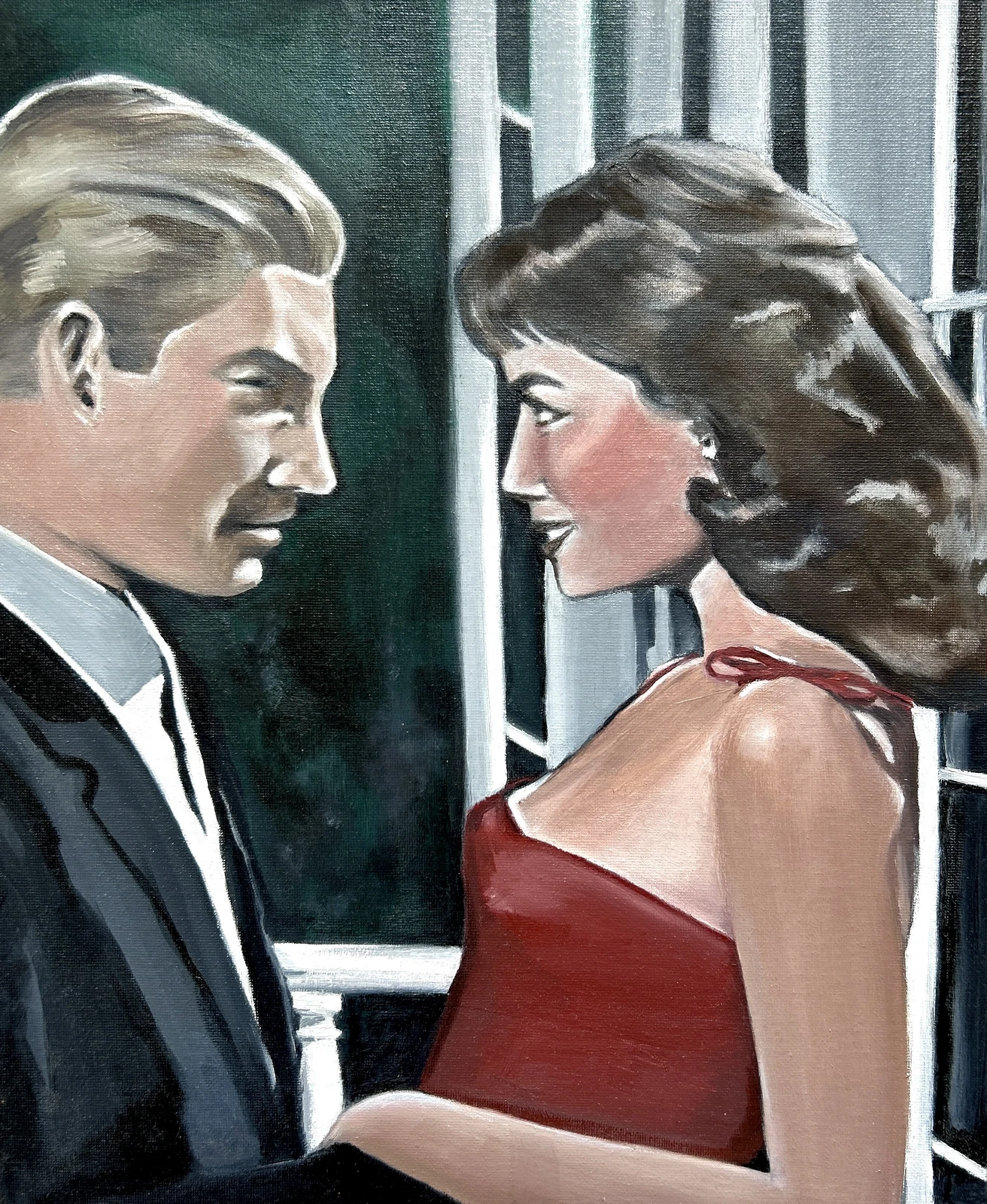 Oljemålning The look of Love av Helena Engström