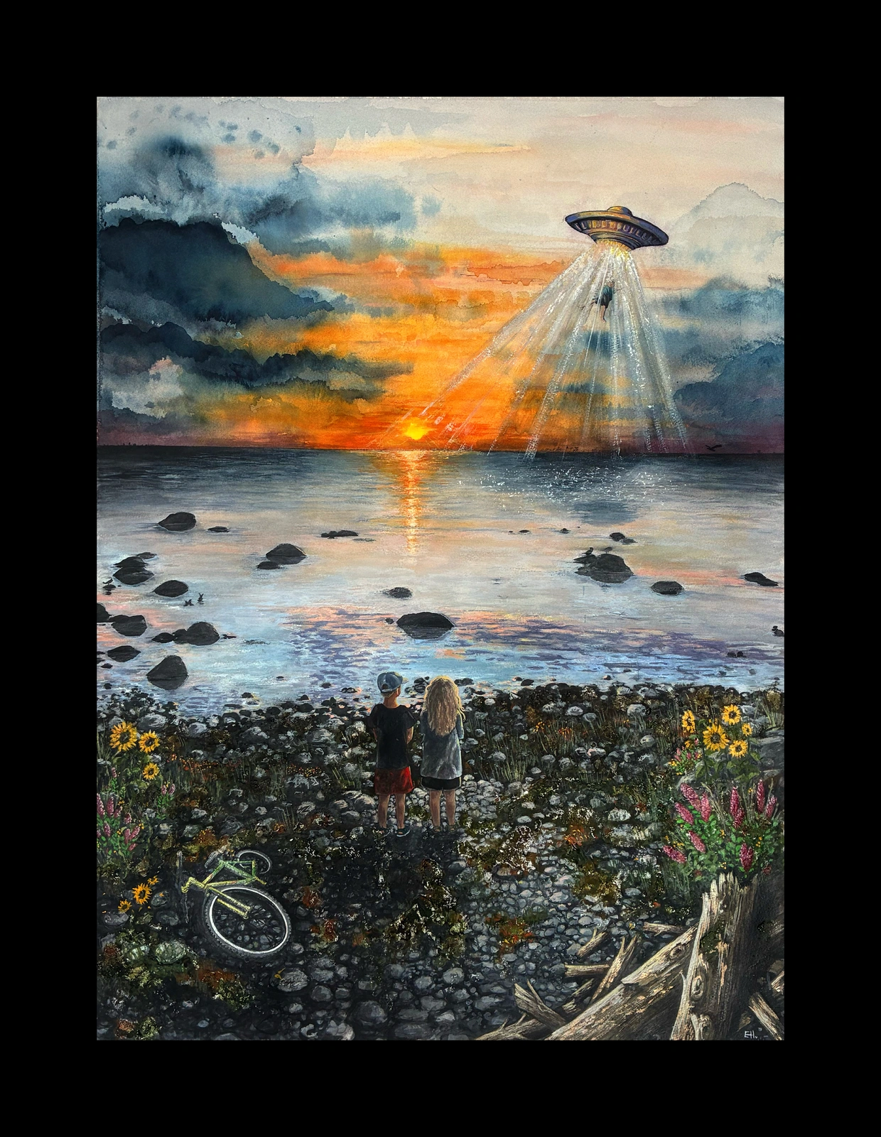 Akvarell Dream big av Ewah Holmberg