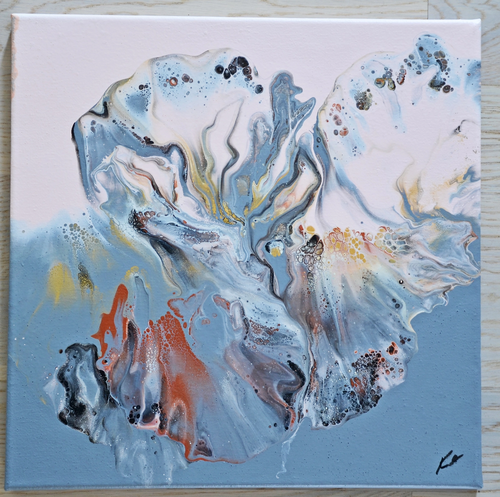 Akrylmålning Grey Passion av Kenneth Emanuelsson