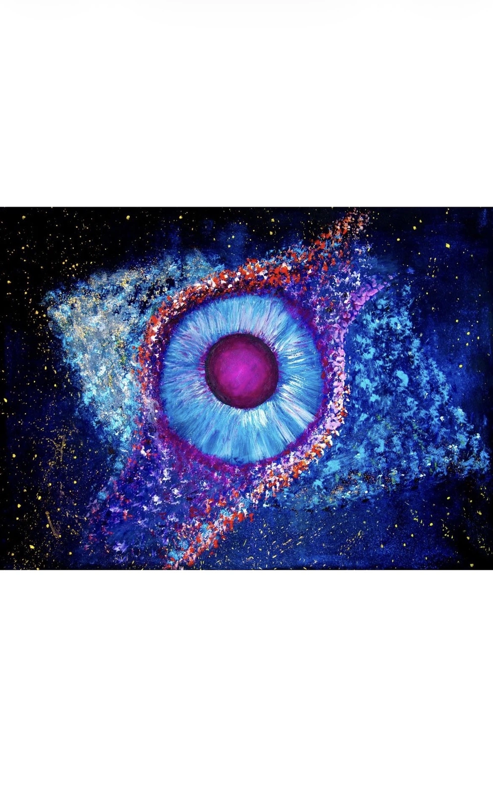 Akrylmålning Eye in the sky av Johanna Lagerström