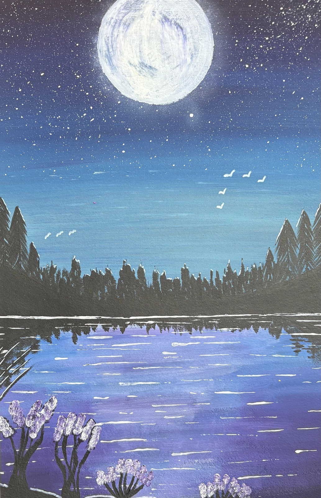 Akrylmålning Svarta skogen av Ann-Christin (Acmpainting) Martinsson