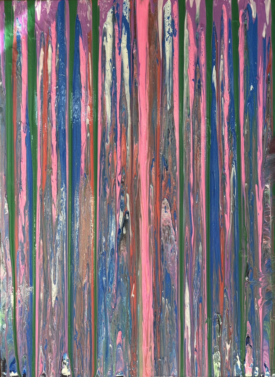 Akrylmålning Lyckans ränder av Ann-Christin (Acmpainting) Martinsson
