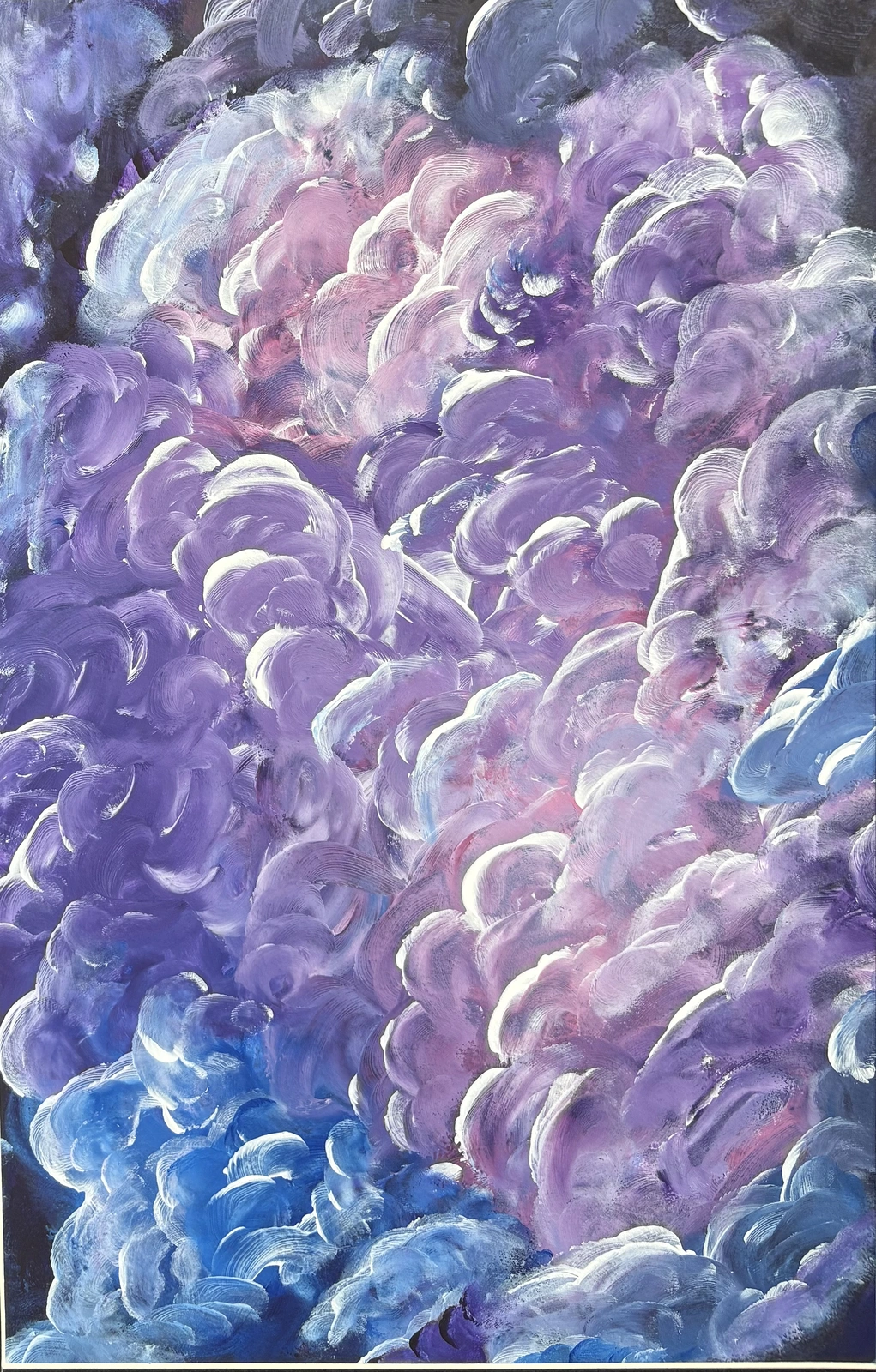 Akrylmålning Molnen av Ann-Christin (Acmpainting) Martinsson