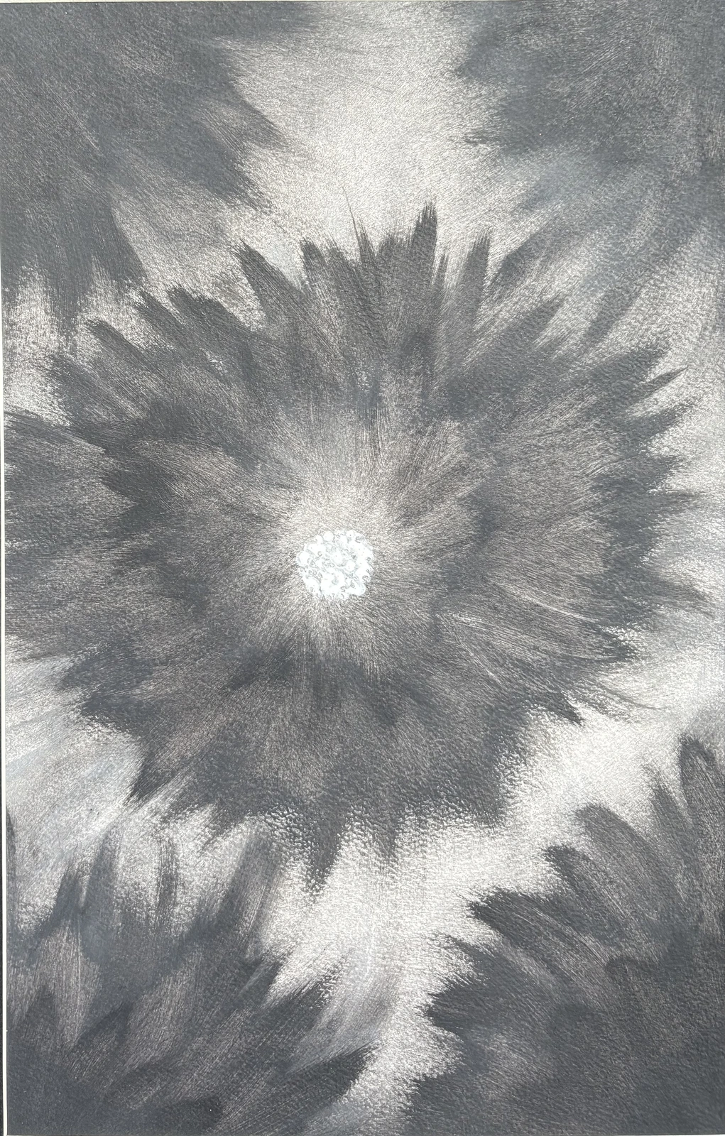 Akrylmålning Den svarta blomman av Ann-Christin (Acmpainting) Martinsson