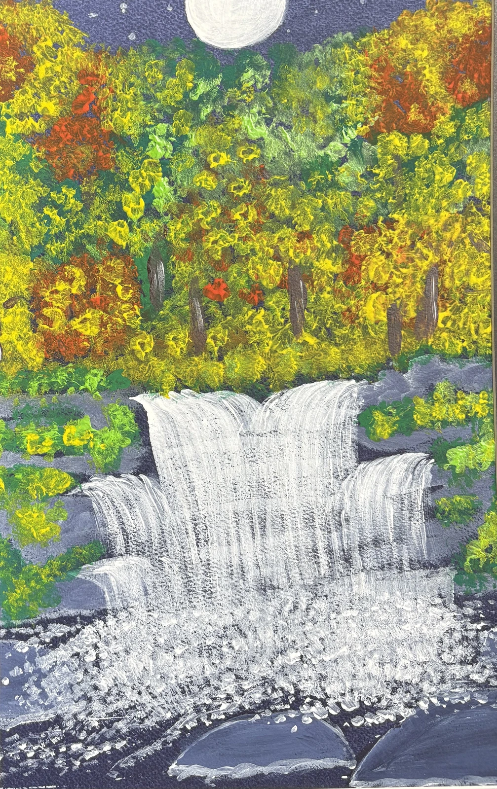 Akrylmålning En höstdag av Ann-Christin (Acmpainting) Martinsson