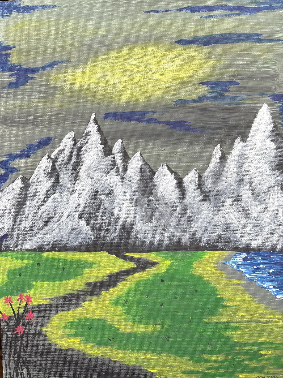 Akrylmålning Drömlandet av Ann-Christin (Acmpainting) Martinsson
