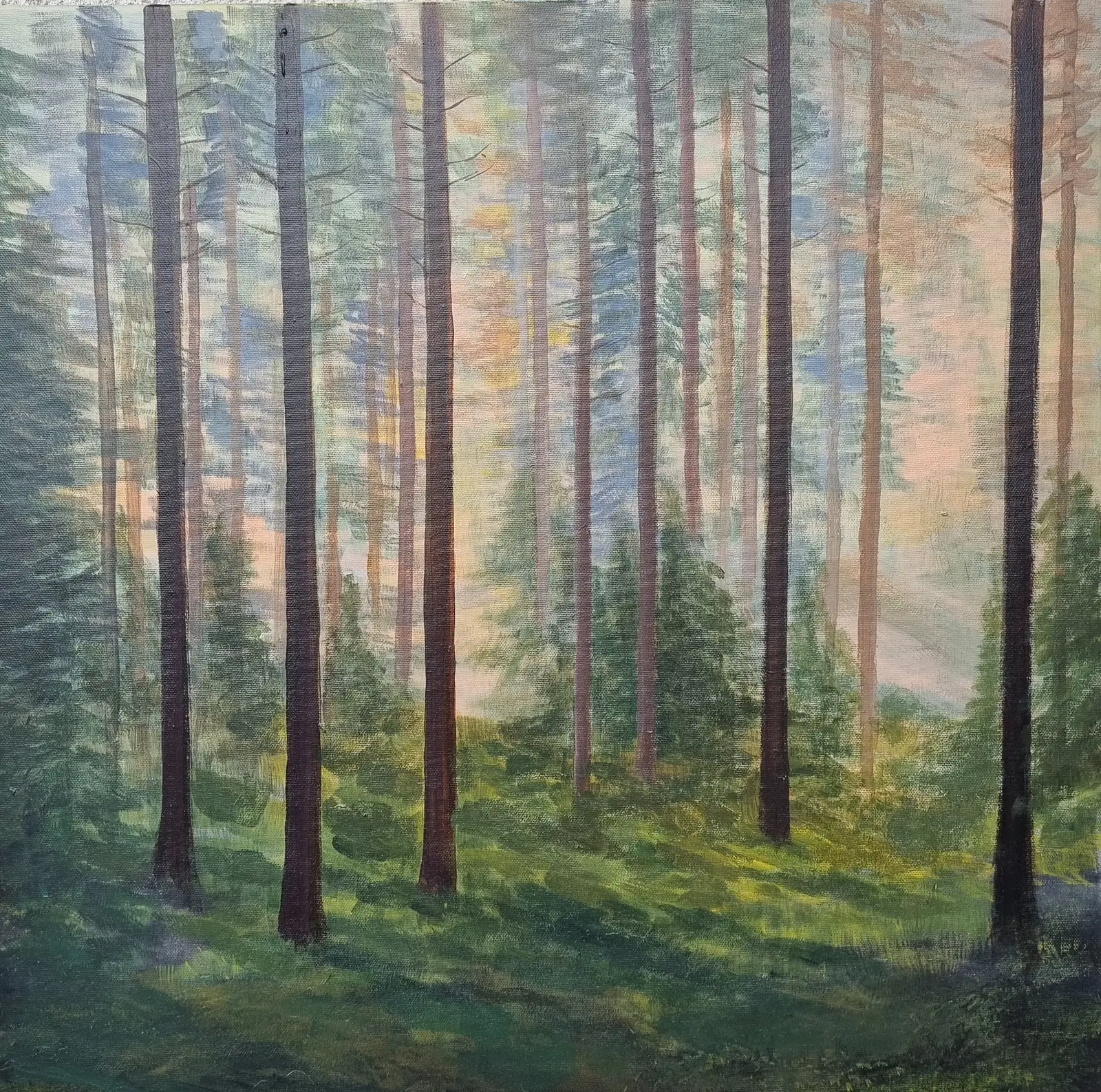 Akrylmålning Trollskog 2 av Anna Jormin