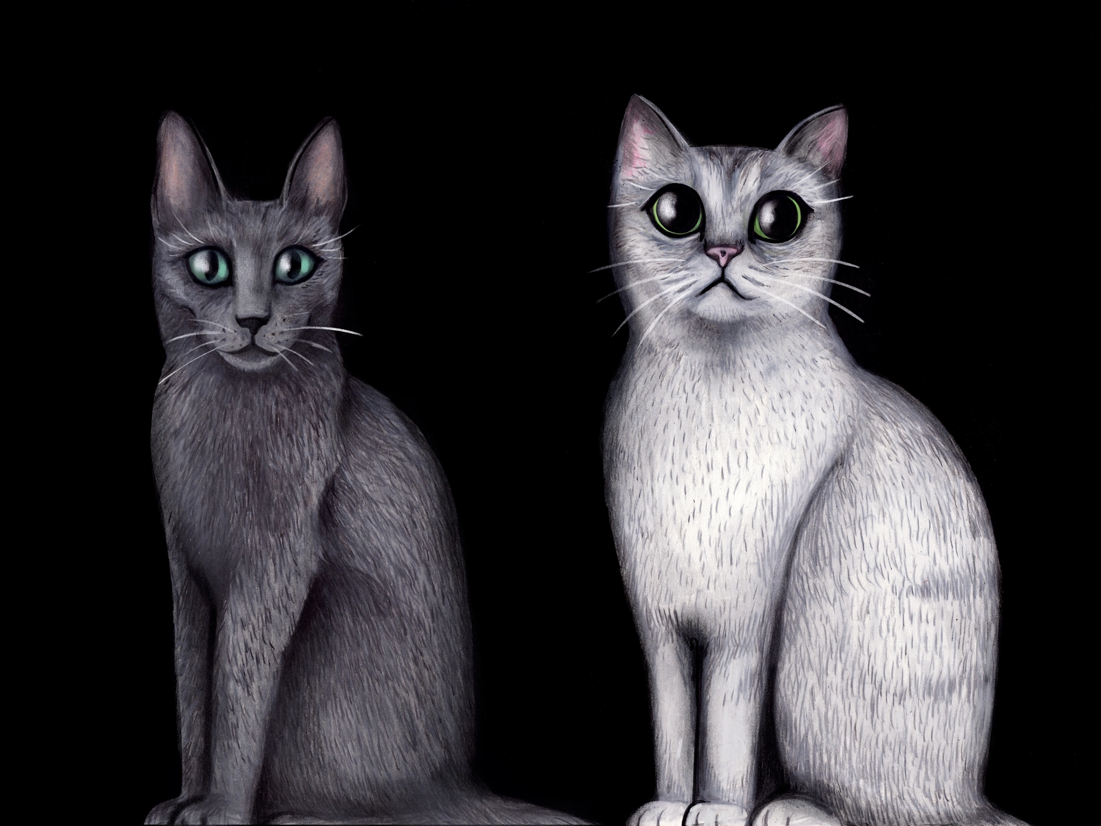 Kattporträtt av Hedvig Wisselgren