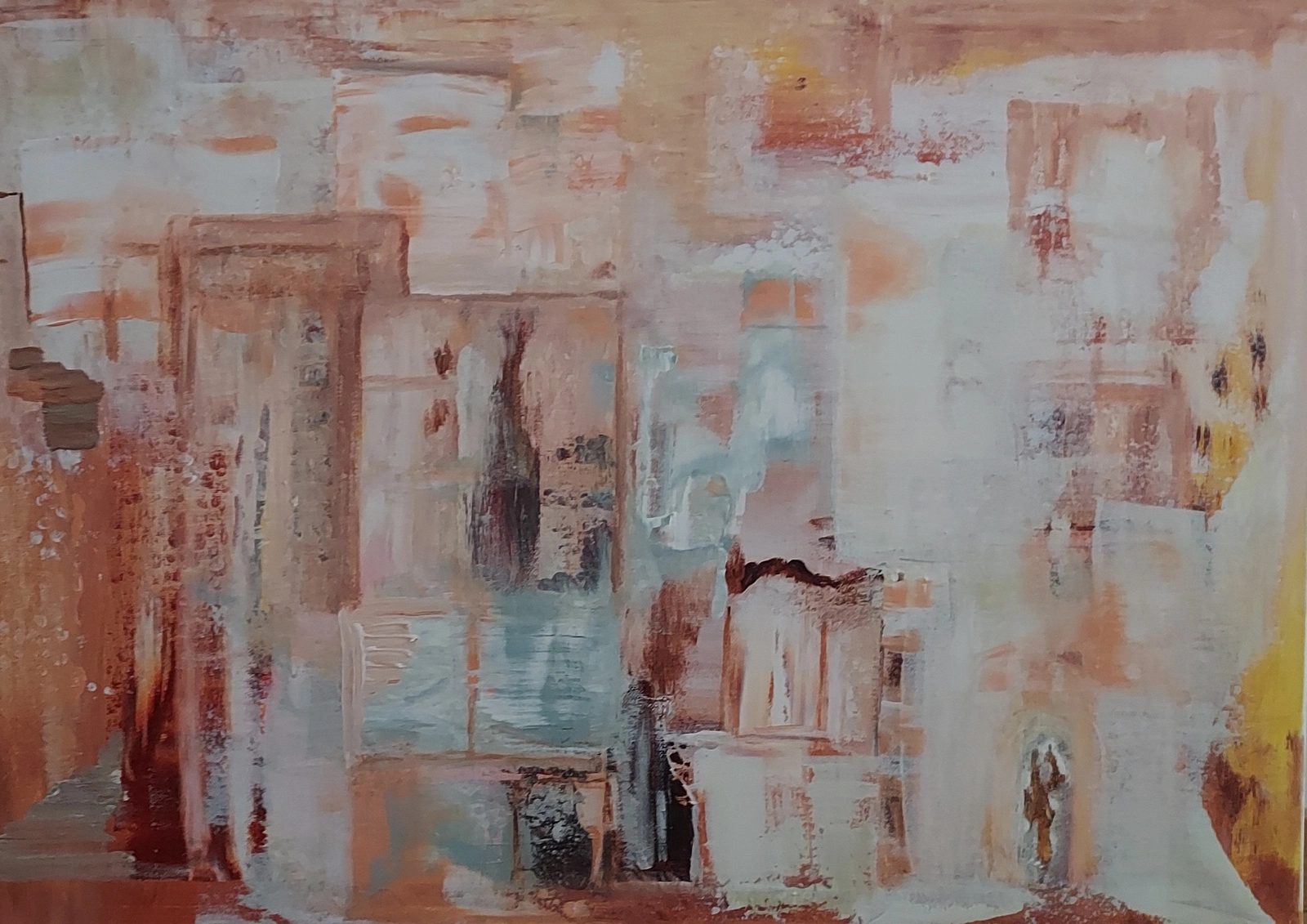 Akrylmålning Minnet av en stad av Pia Smedman