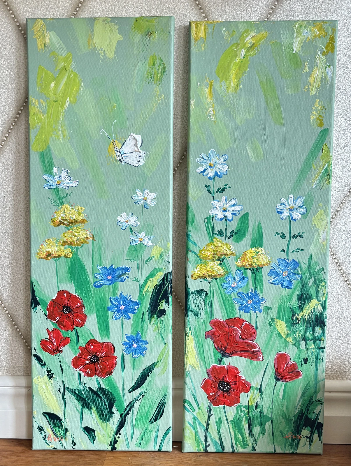 Akrylmålning Sommar morgon av Karolina Pronckute