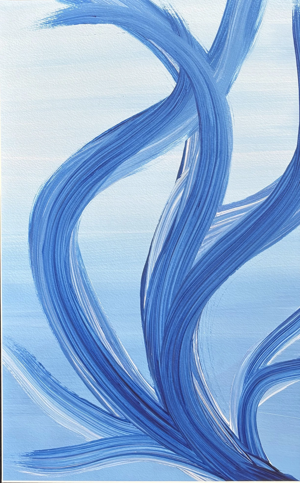 Akrylmålning Svajande löv 2 av Ann-Christin (Acmpainting) Martinsson