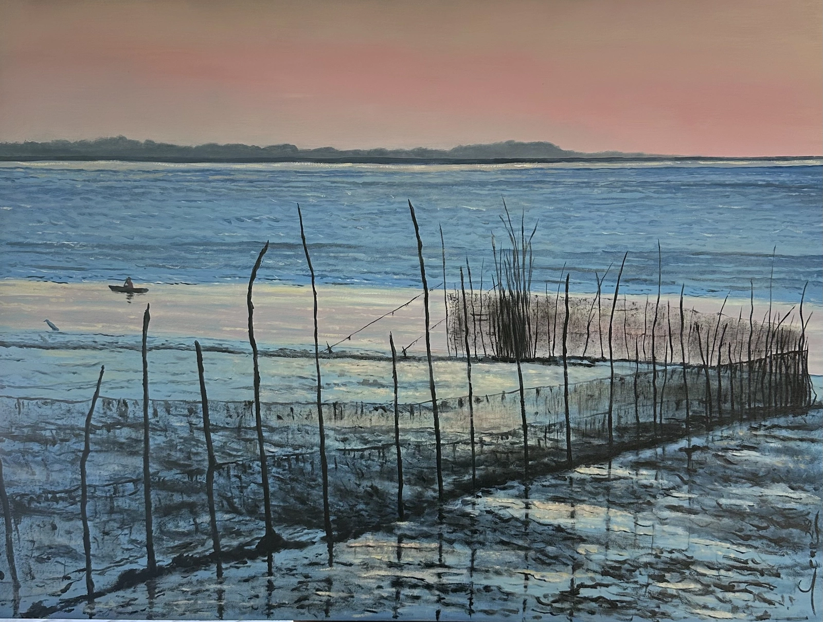 Oljemålning Another day goes by av Sean Aghili