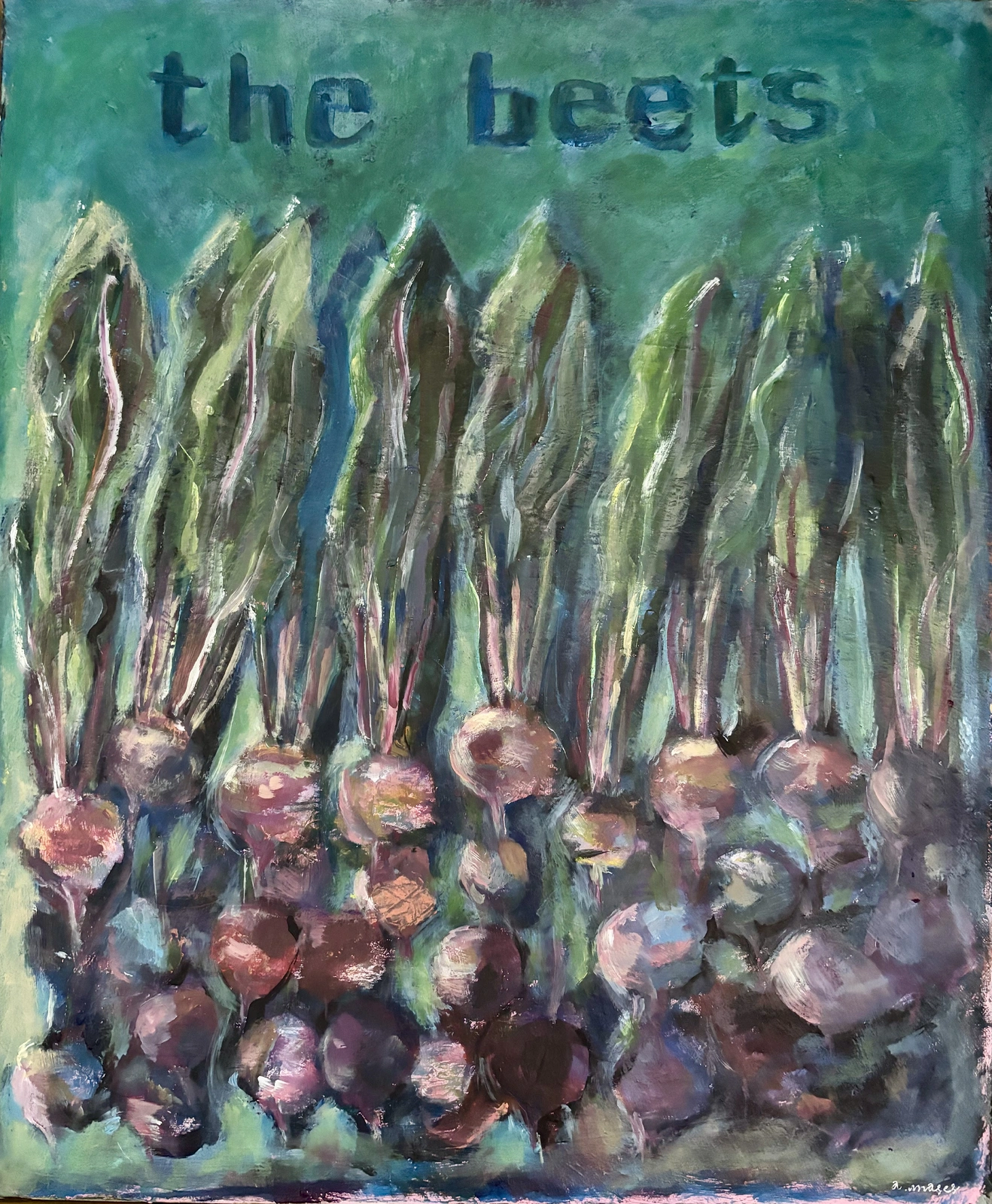 Akrylmålning The beets av Annika Mases