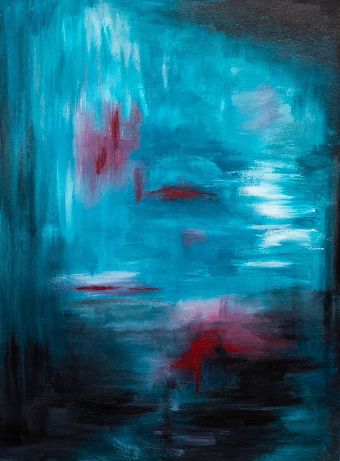 Akrylmålning Soul search av Louise Wincrantz