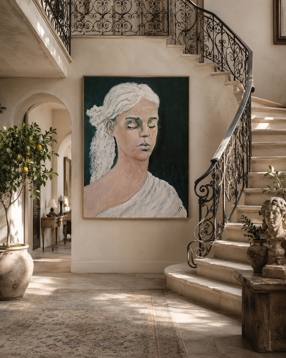 Akrylmålning "ezw 8" av Josefin Johansson Skulptur