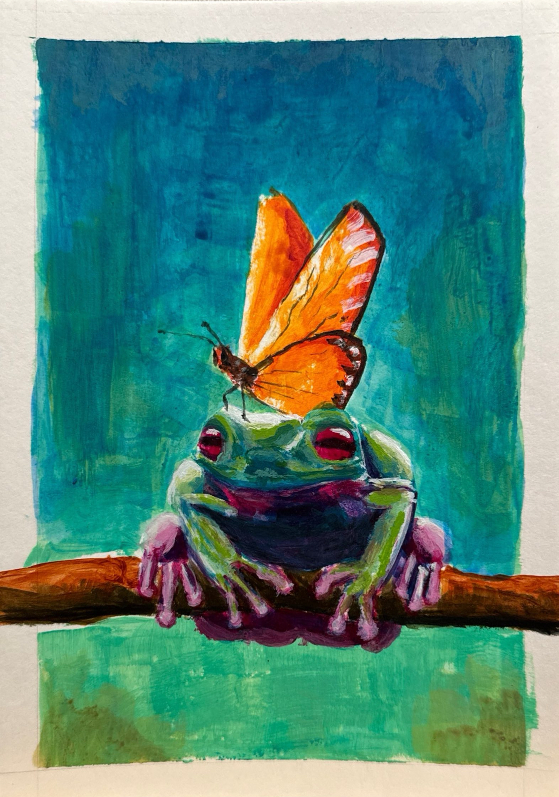Akrylmålning Creature Study 10 av Jesper Paulson