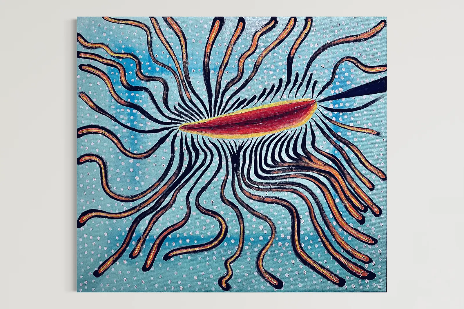 Oljemålning Anemone av David Holmer