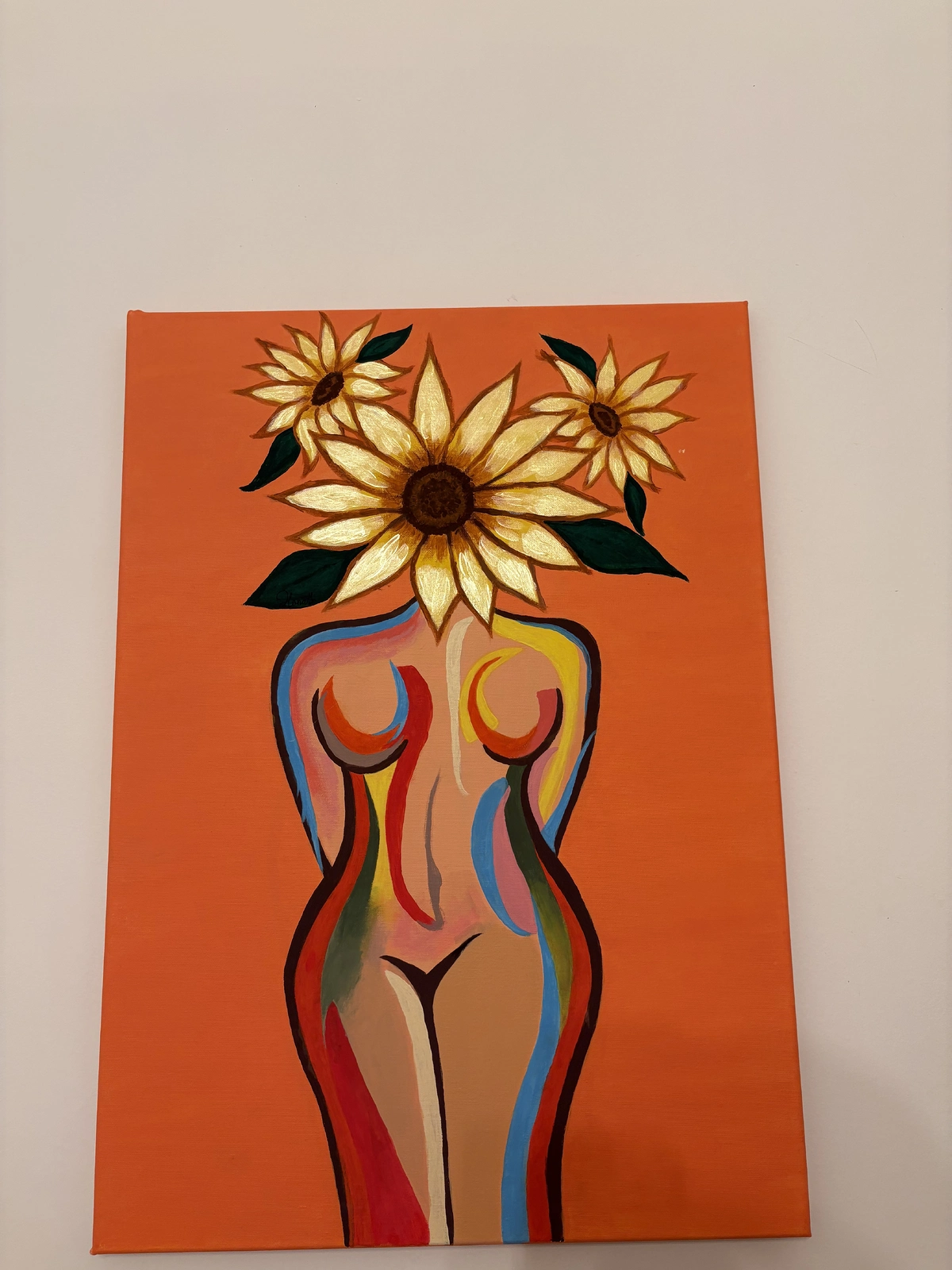 Akrylmålning In Bloom av Ilona Yacoub