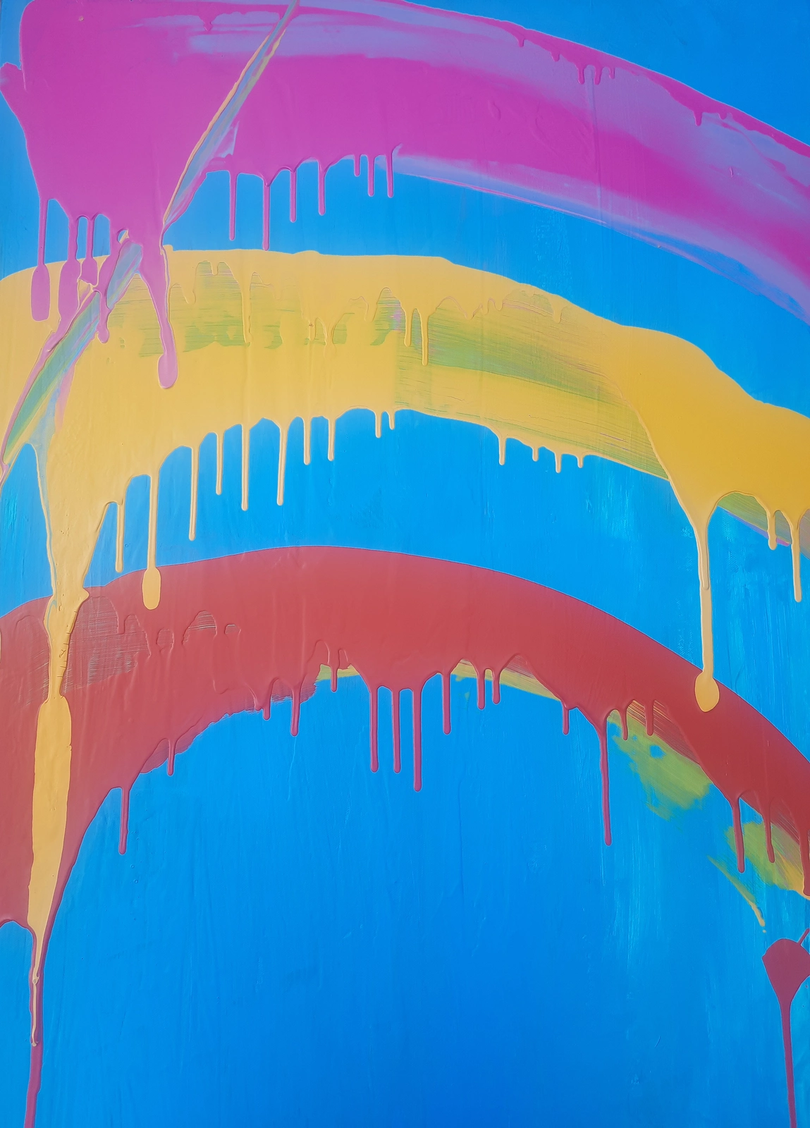 Akrylmålning Rainbow av Ylva Olofsson