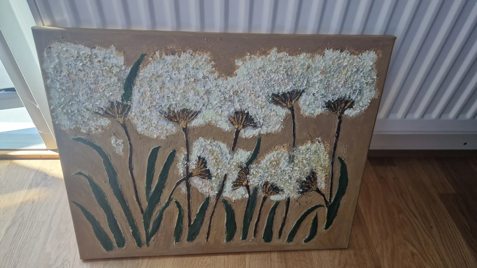 Maskrosblommamålning av Shadi Haghani
