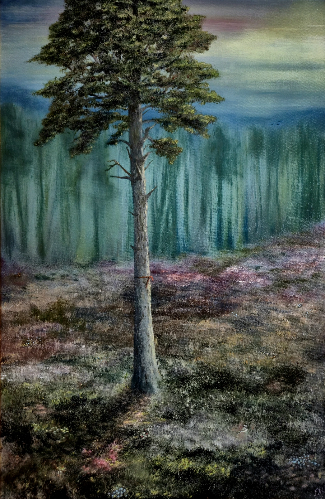 Oljemålning Standing tall av Annika Asklund