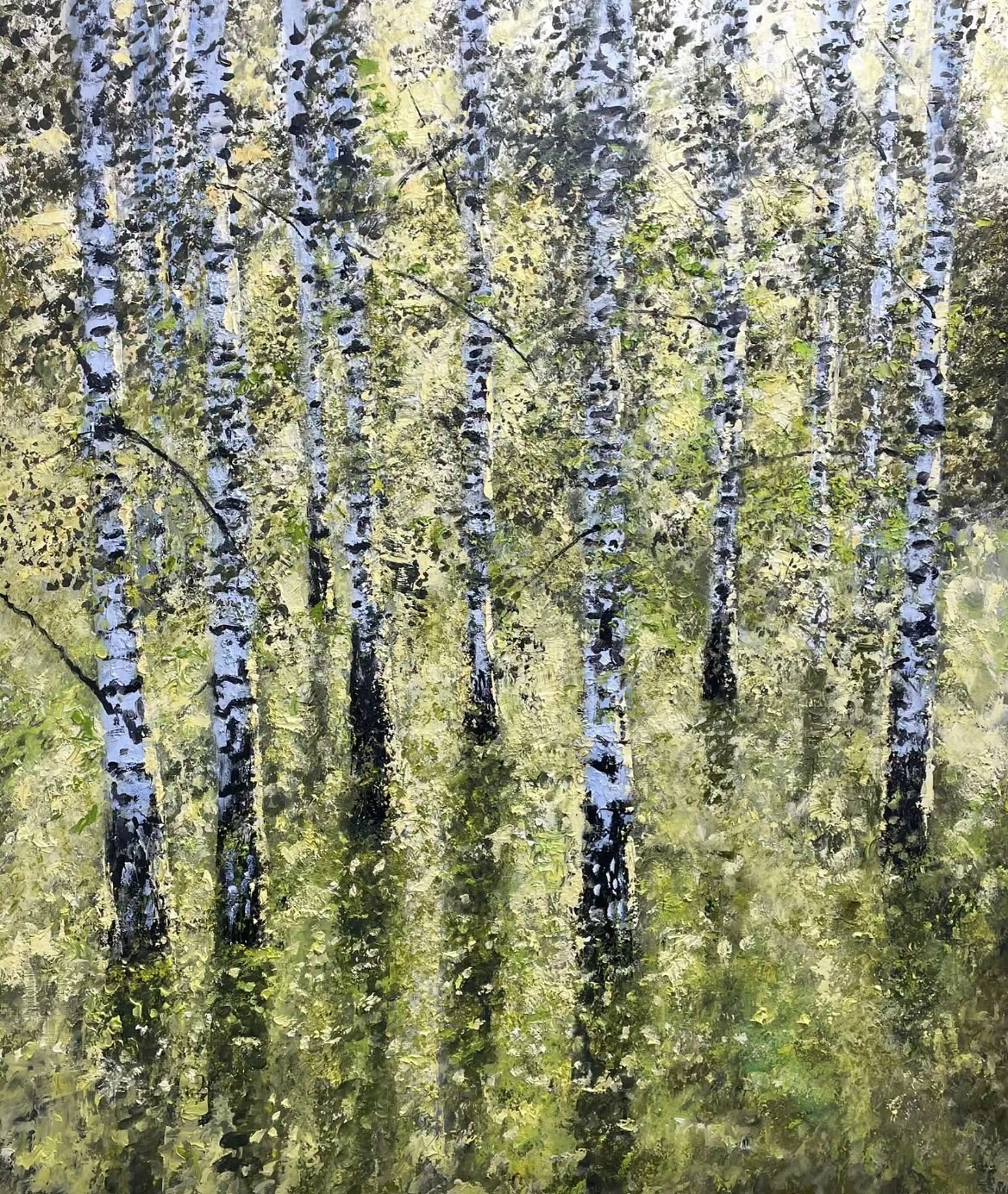 Oljemålning Sommarstämning av Notte Hedberg