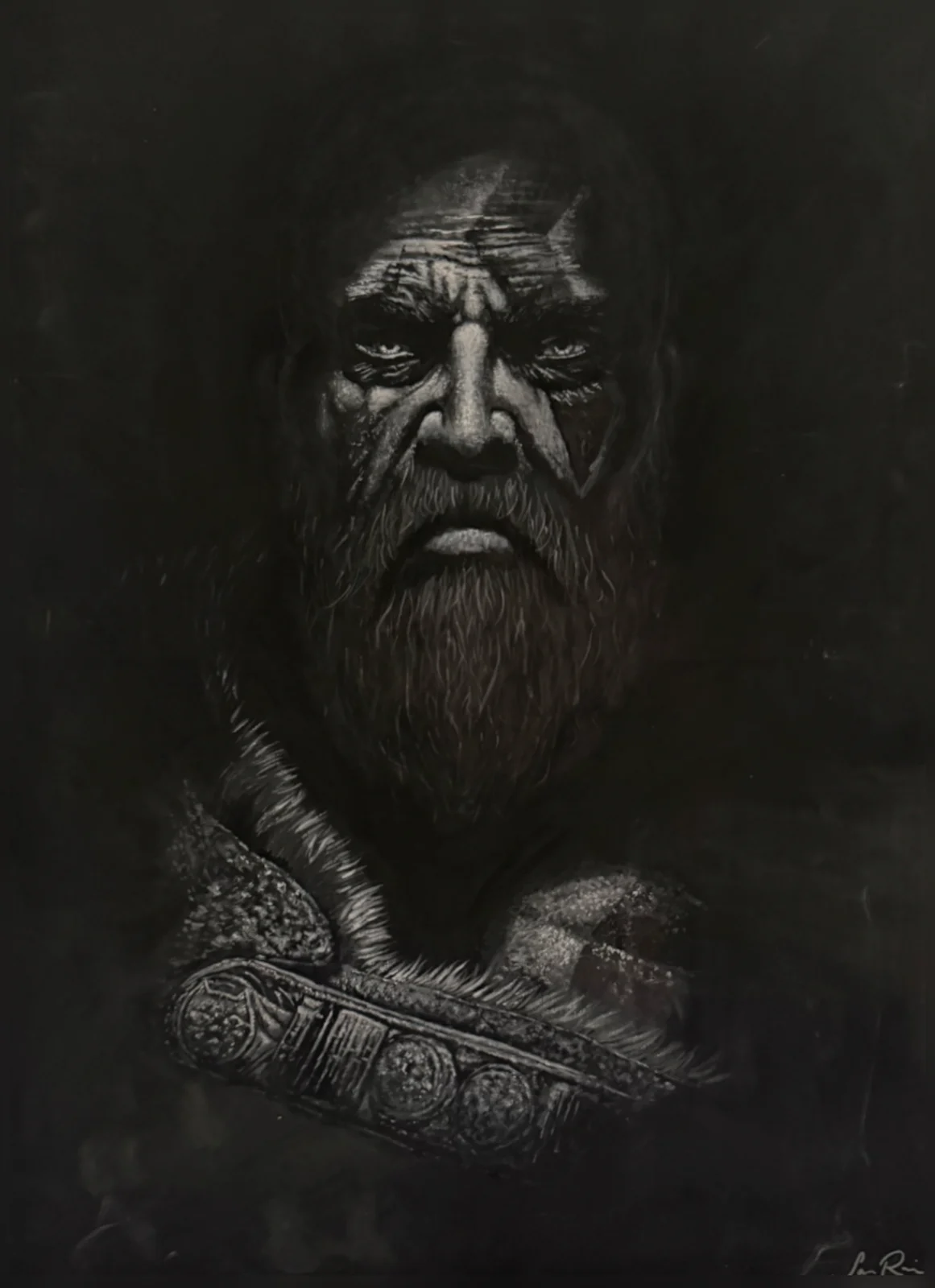 Akrylmålning Whispers of Valhalla av Sandra Reiche