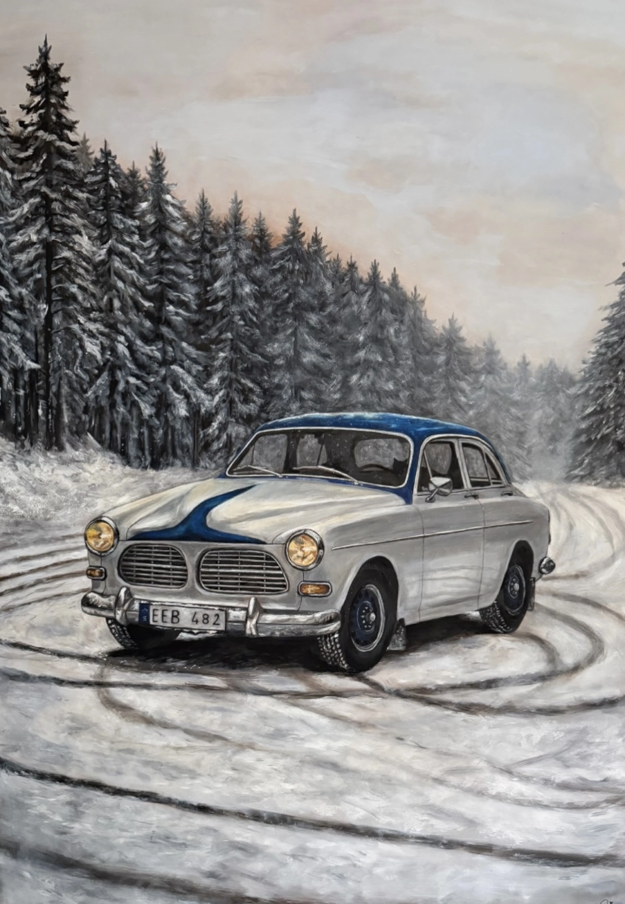 Akrylmålning Frozen in time av Sandra Reiche