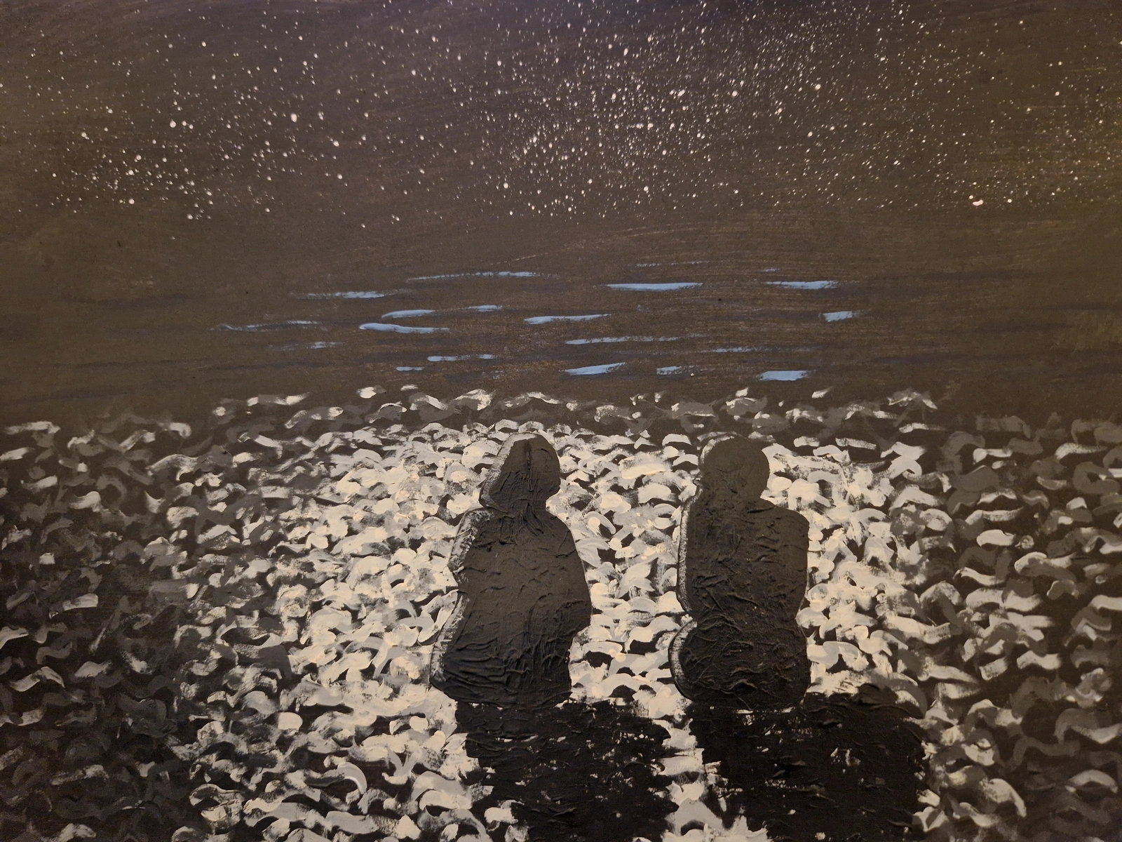 Akrylmålning Stranden med dig av Therese Klaar