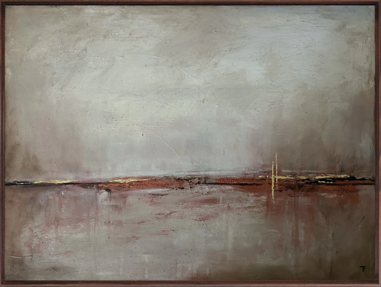 Akrylmålning Distant light av Tina Fornbrandt