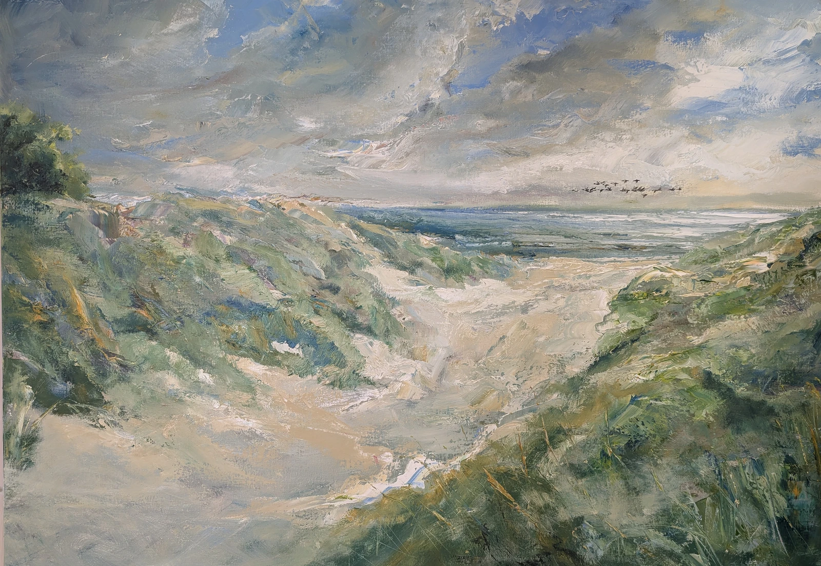 Oljemålning Sandhammaren av Kathrin Bernekorn