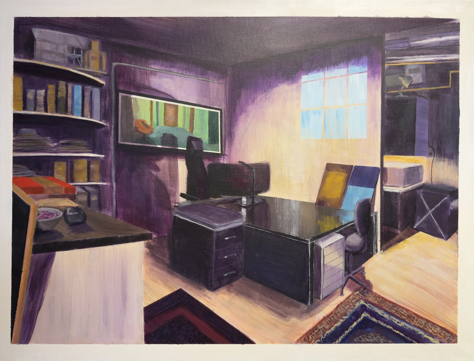 Akrylmålning Studio view av Jesper Paulson