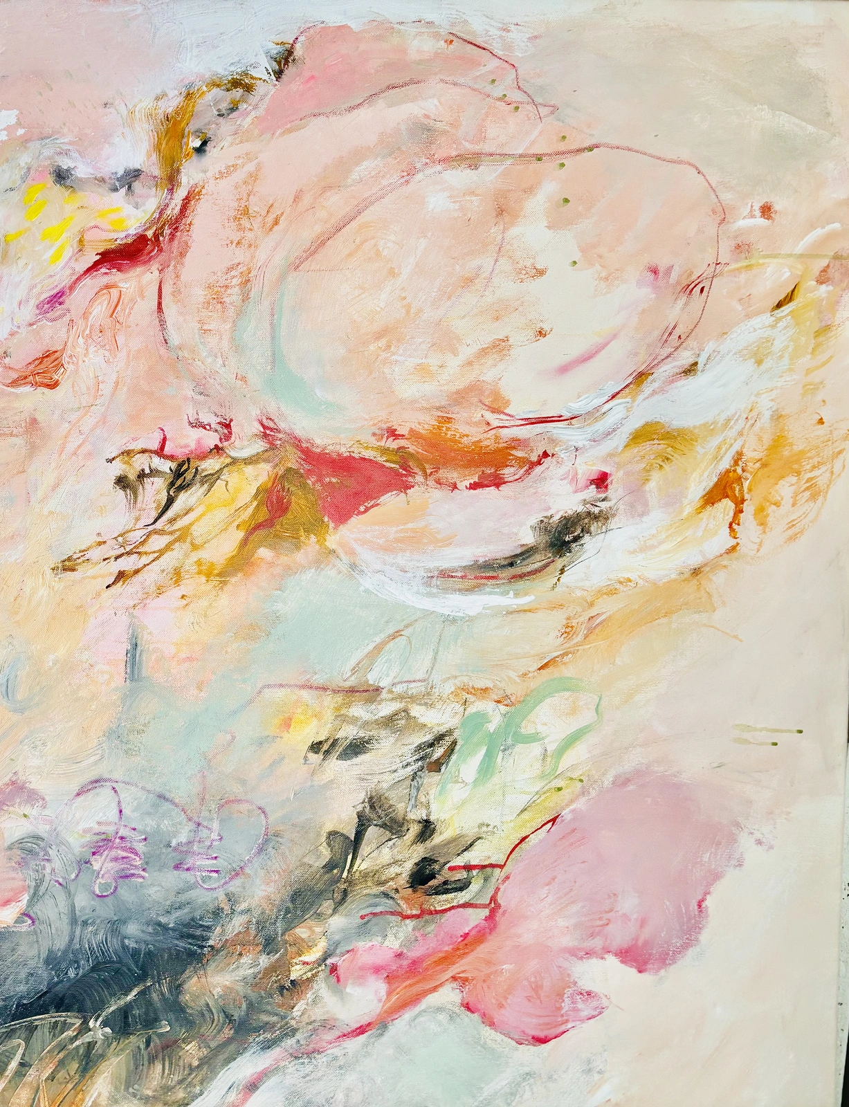 Akrylmålning Bloom av Marianne Fogelberg