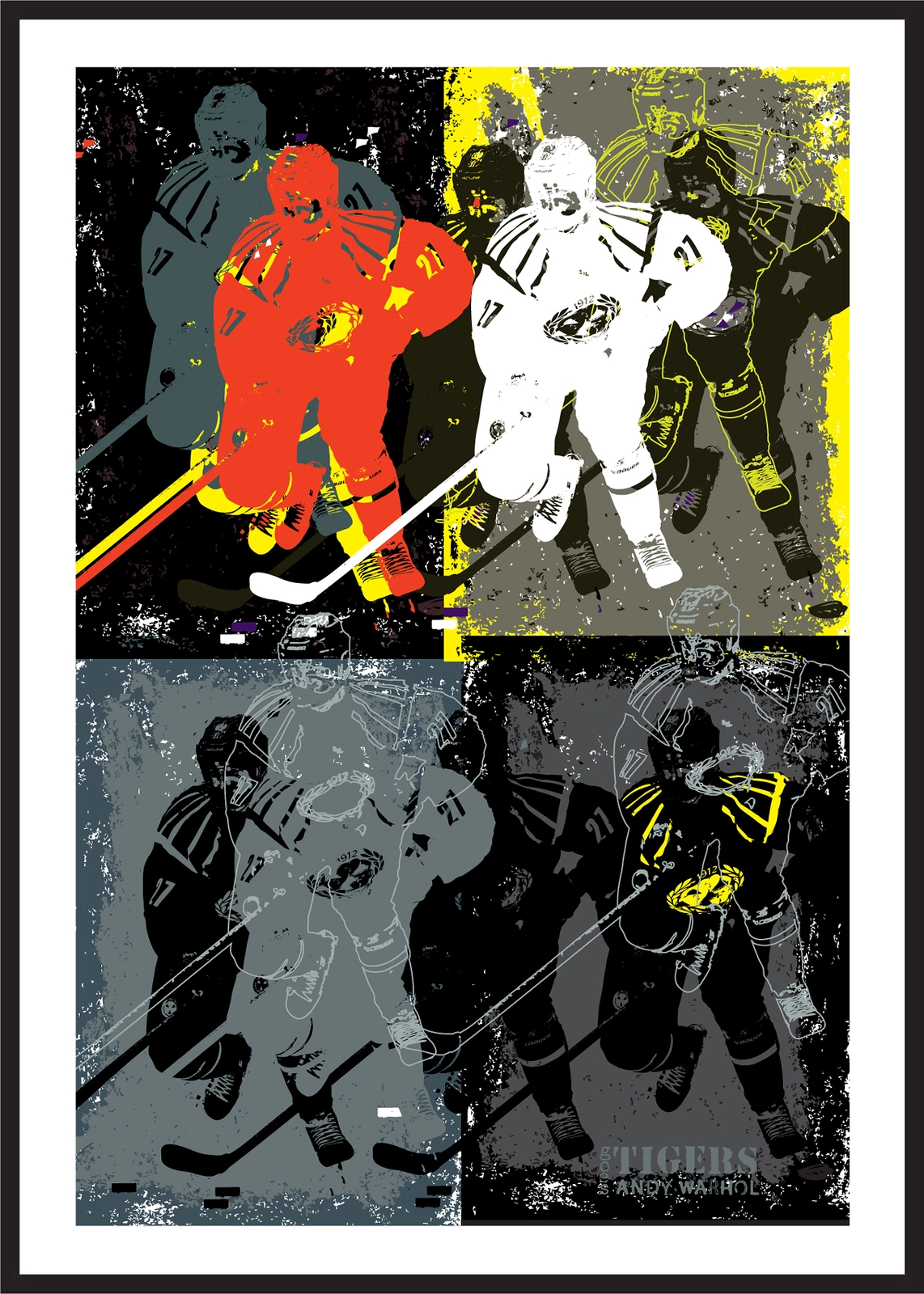 Tigers goes Andy Warhol av Ola Carlberg