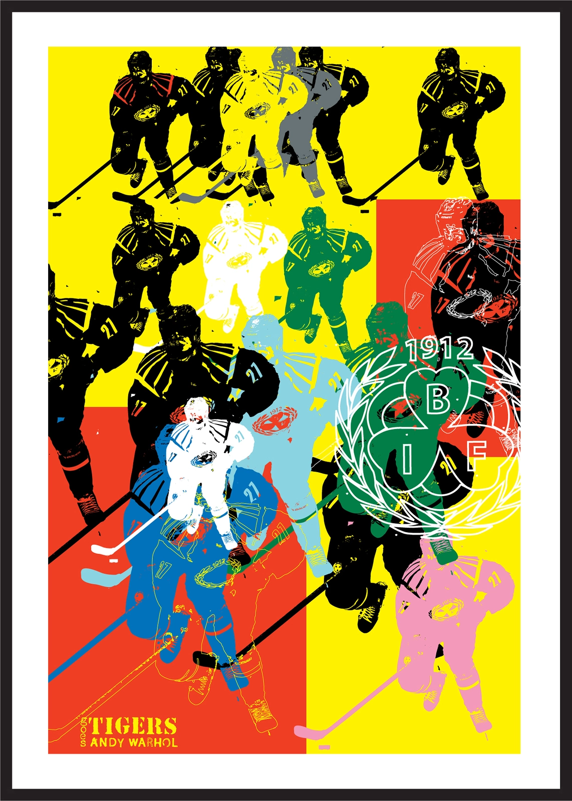 Tigers goes Andy Warhol av Ola Carlberg