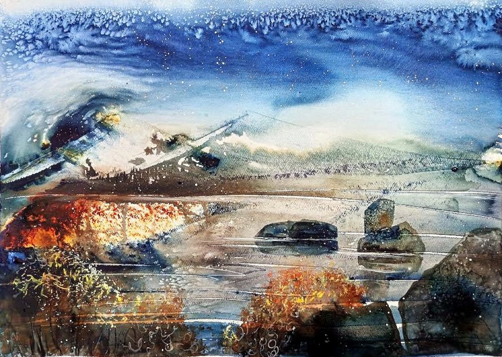 Akvarell SAREK av Ann-Sofie Eriksson