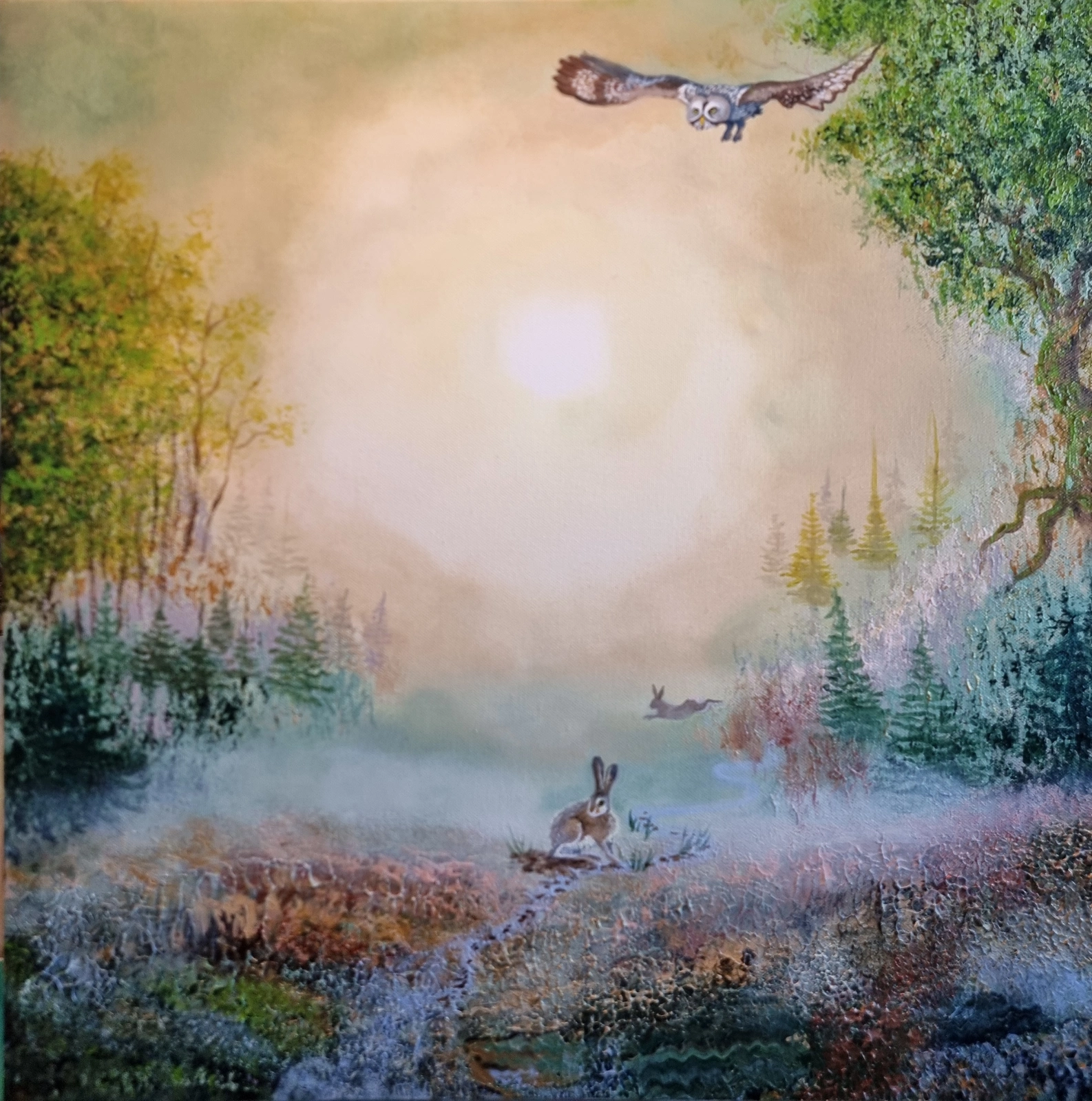 Akrylmålning Natures Elegance av Pia Blomqvist von Rosen