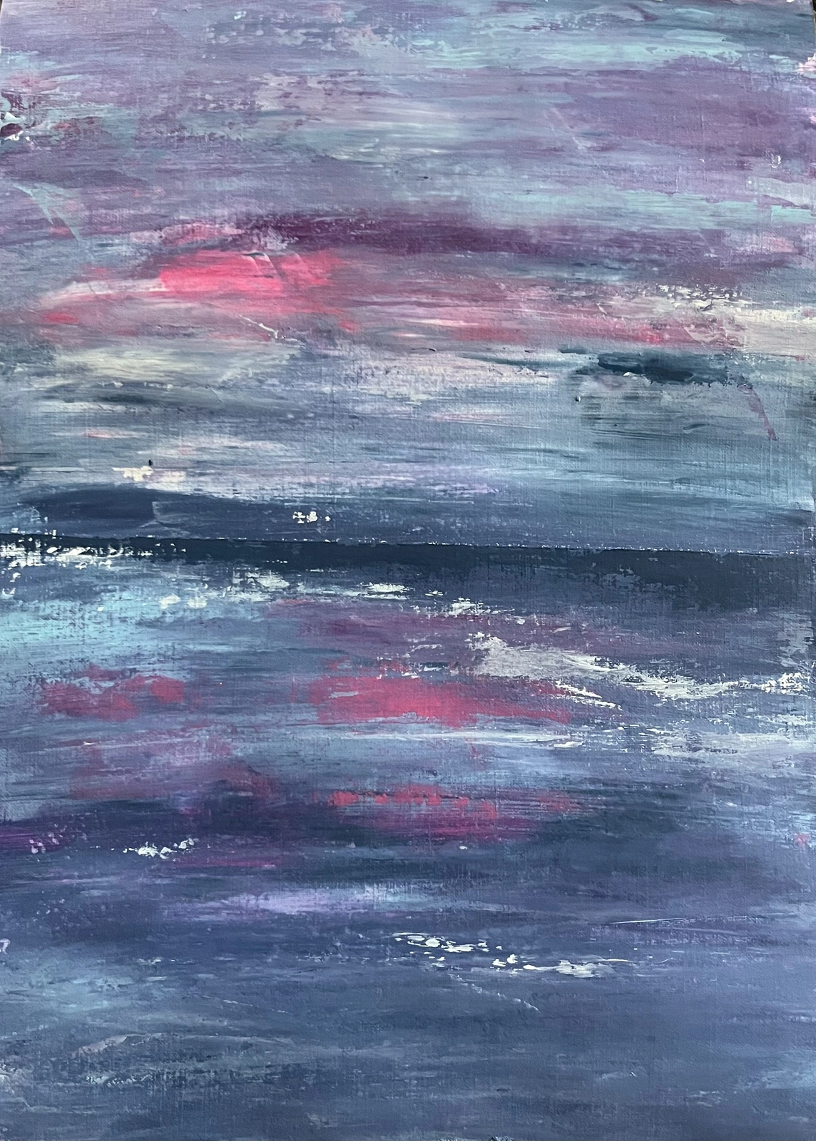 Akrylmålning Magic sunset av Amie Norrman Söderman