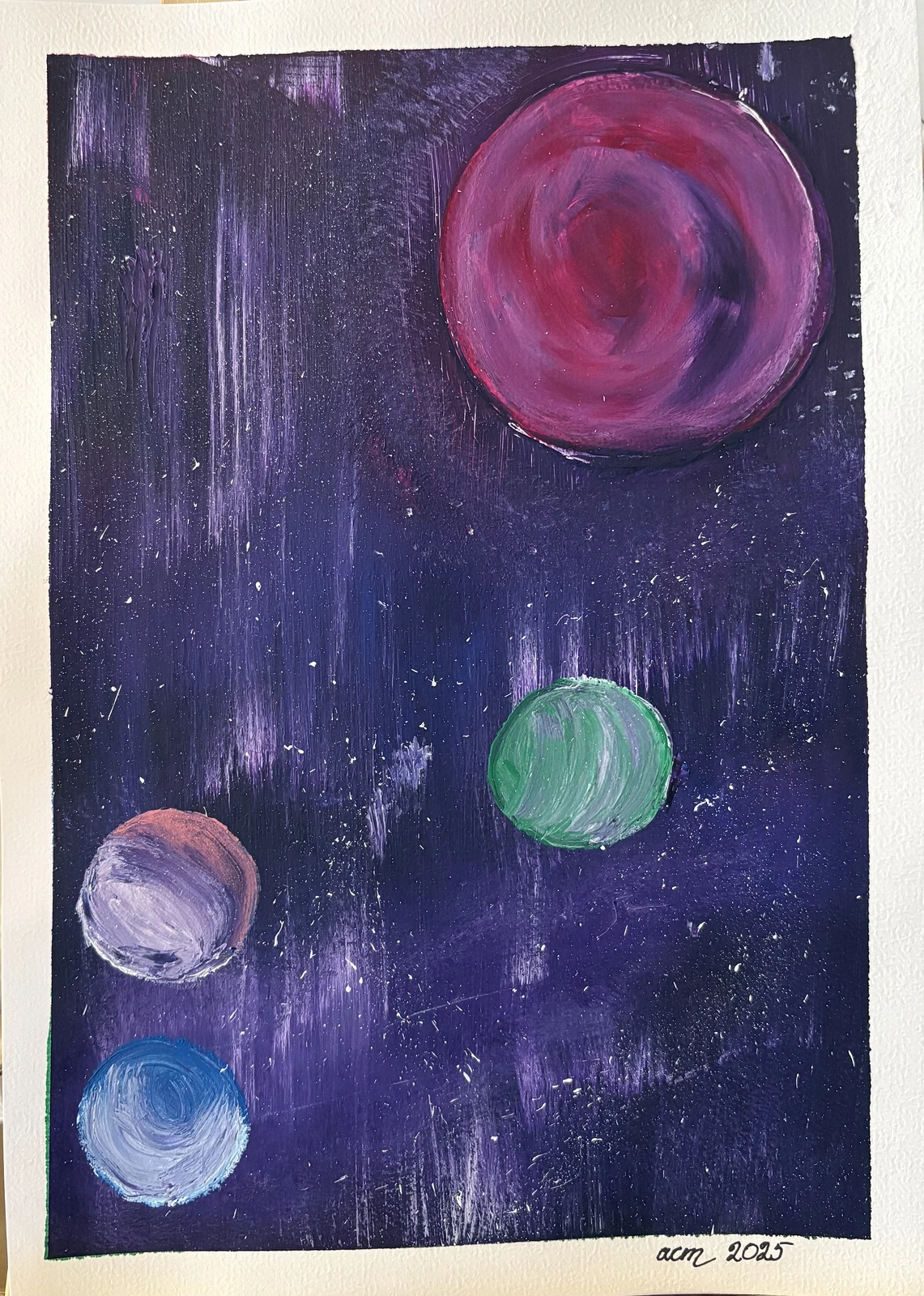 Akrylmålning Bortom oss av Ann-Christin (Acmpainting) Martinsson